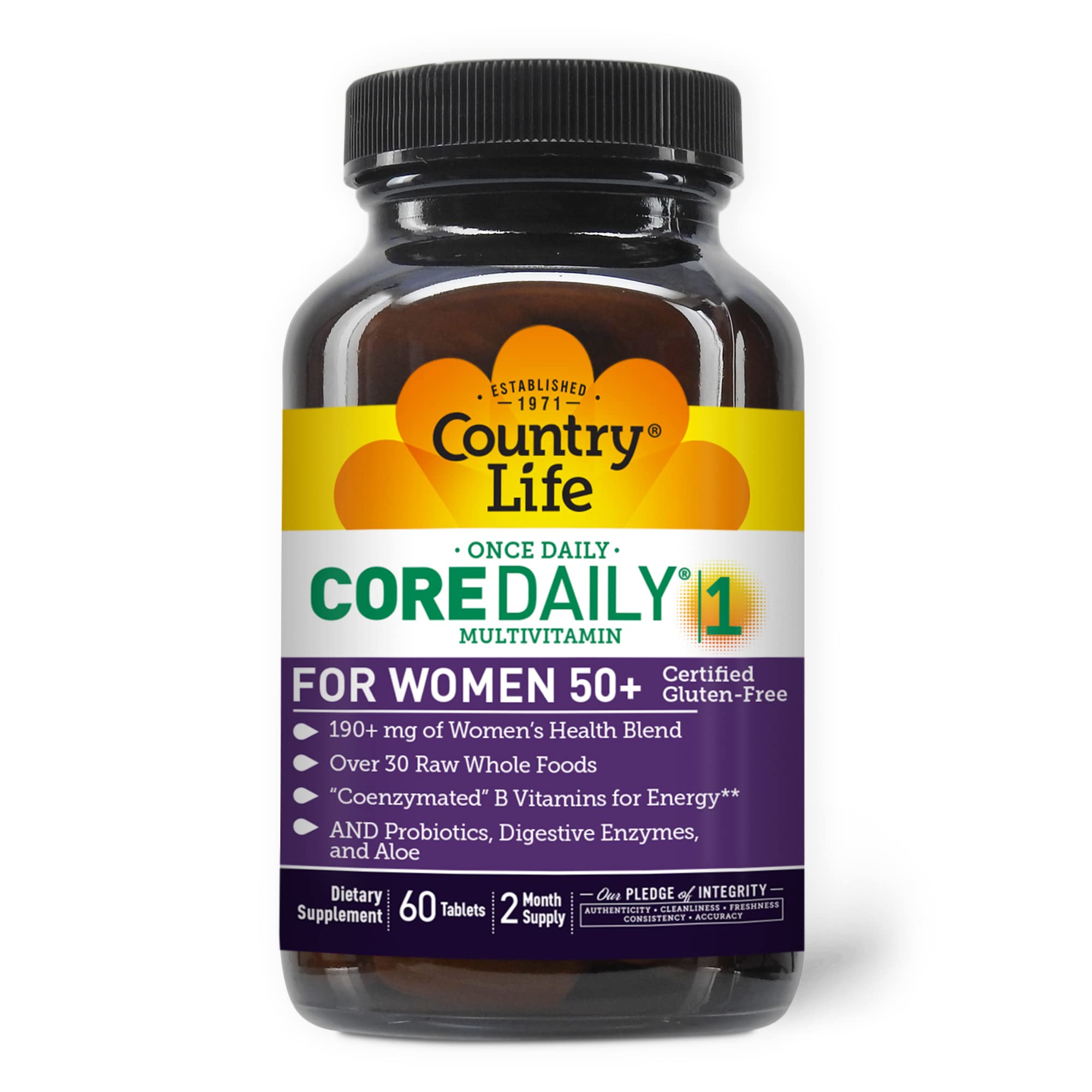 Foto 2 pulgar | Multivitamínico Country Life Core Daily-1 Para Mujeres Mayores De 50 Años - Venta Internacional.