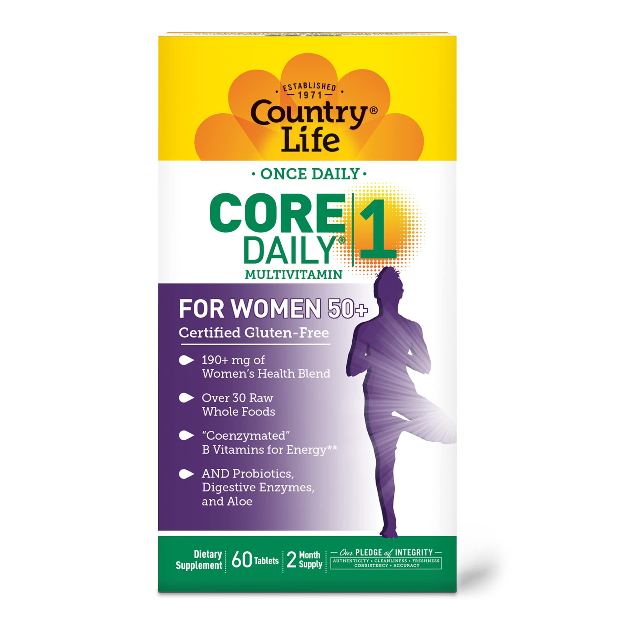Foto 5 pulgar | Multivitamínico Country Life Core Daily-1 Para Mujeres Mayores De 50 Años - Venta Internacional.