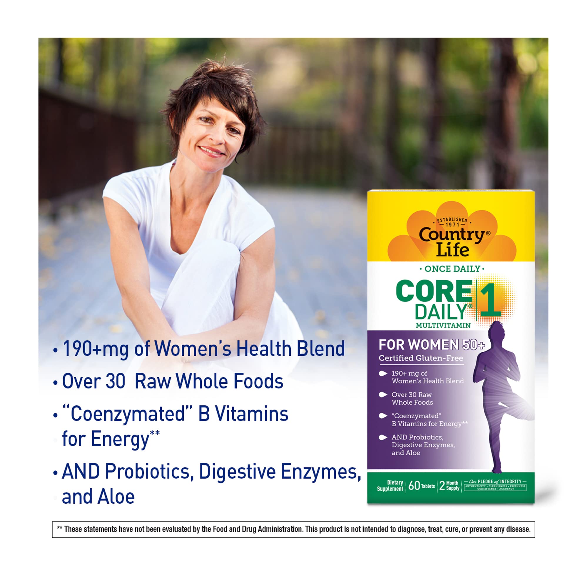 Foto 5 | Multivitamínico Country Life Core Daily-1 Para Mujeres Mayores De 50 Años - Venta Internacional.