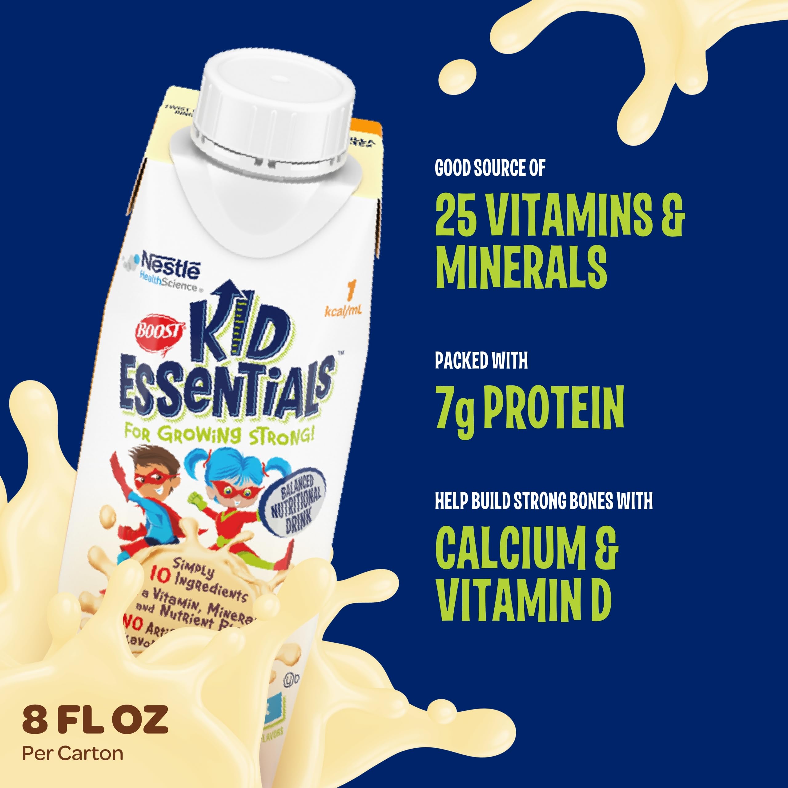 Foto 5 pulgar | Bebida Nutricional Boost Kid Essentials 1.0 Vainilla 24x237ml - Venta Internacional.
