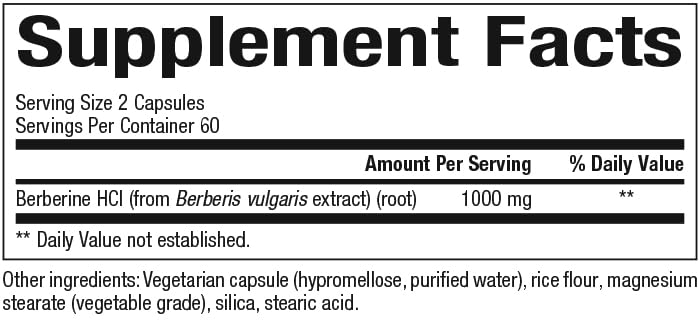 Foto 3 pulgar | Suplemento De Factores Naturales Wellbetx Berberine 1000 Mg - Venta Internacional.
