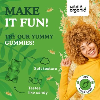 Foto 6 | Gomitas Sea Moss Wild & Organic De 1600 Mg Con Fucus De 90 Unidades - Venta Internacional.