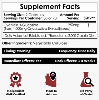 Foto 2 | Suplemento Nootropics Depot Cianidin 3-glucósido 125 Mg 180 Cápsulas - Venta Internacional.