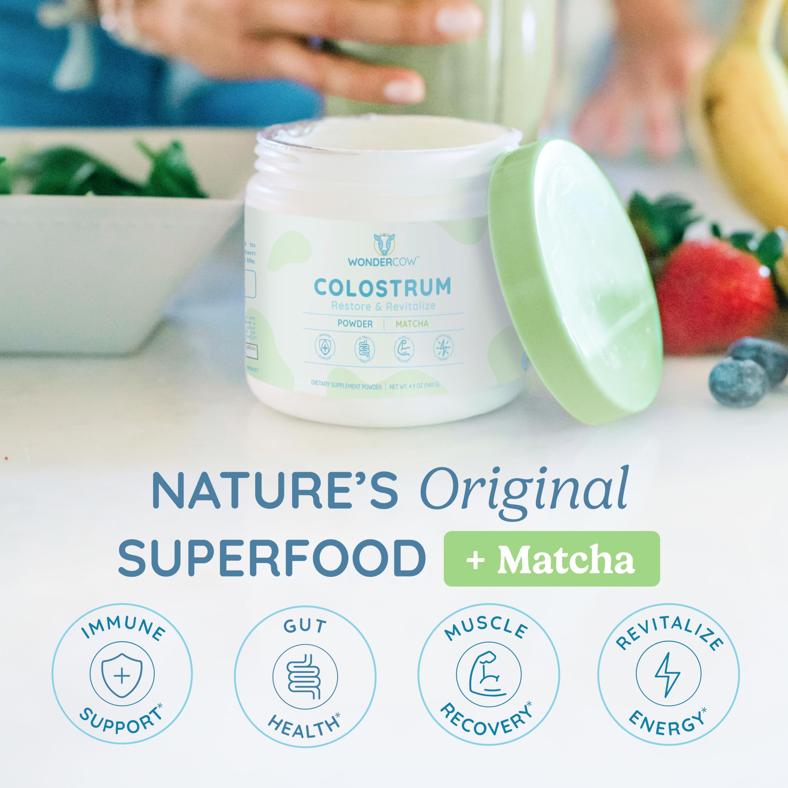 Foto 5 | Suplemento De Calostro En Polvo Wondercow Natural Igg 60 Porciones - Venta Internacional.