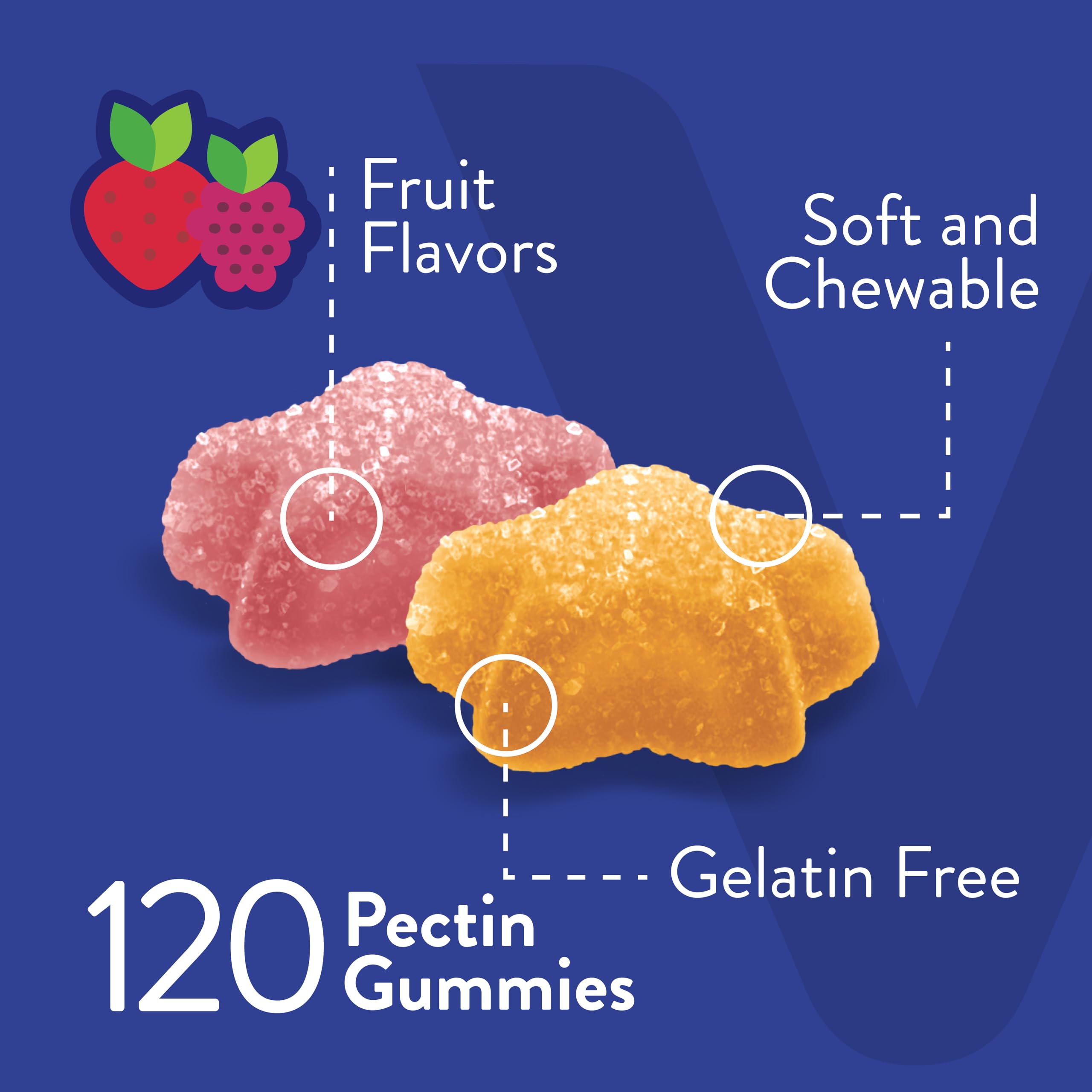 Foto 4 pulgar | Gominolas De Glucosa Viteey 120 Gomitas, Suministro Para 2 Meses, Veganas - Venta Internacional.