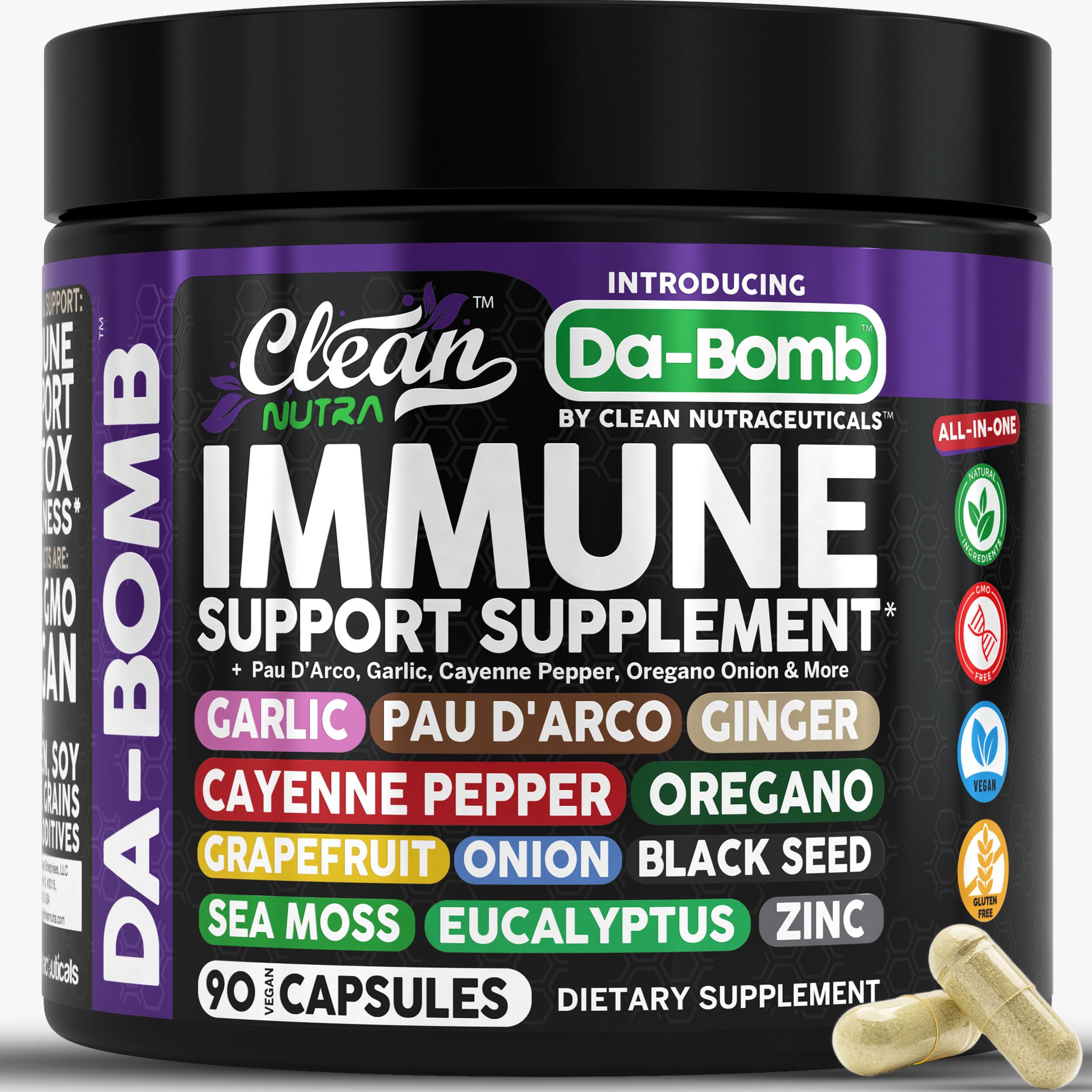 Foto 2 pulgar | Supplement Clean Nutra Organic Inmune Support - Venta Internacional.