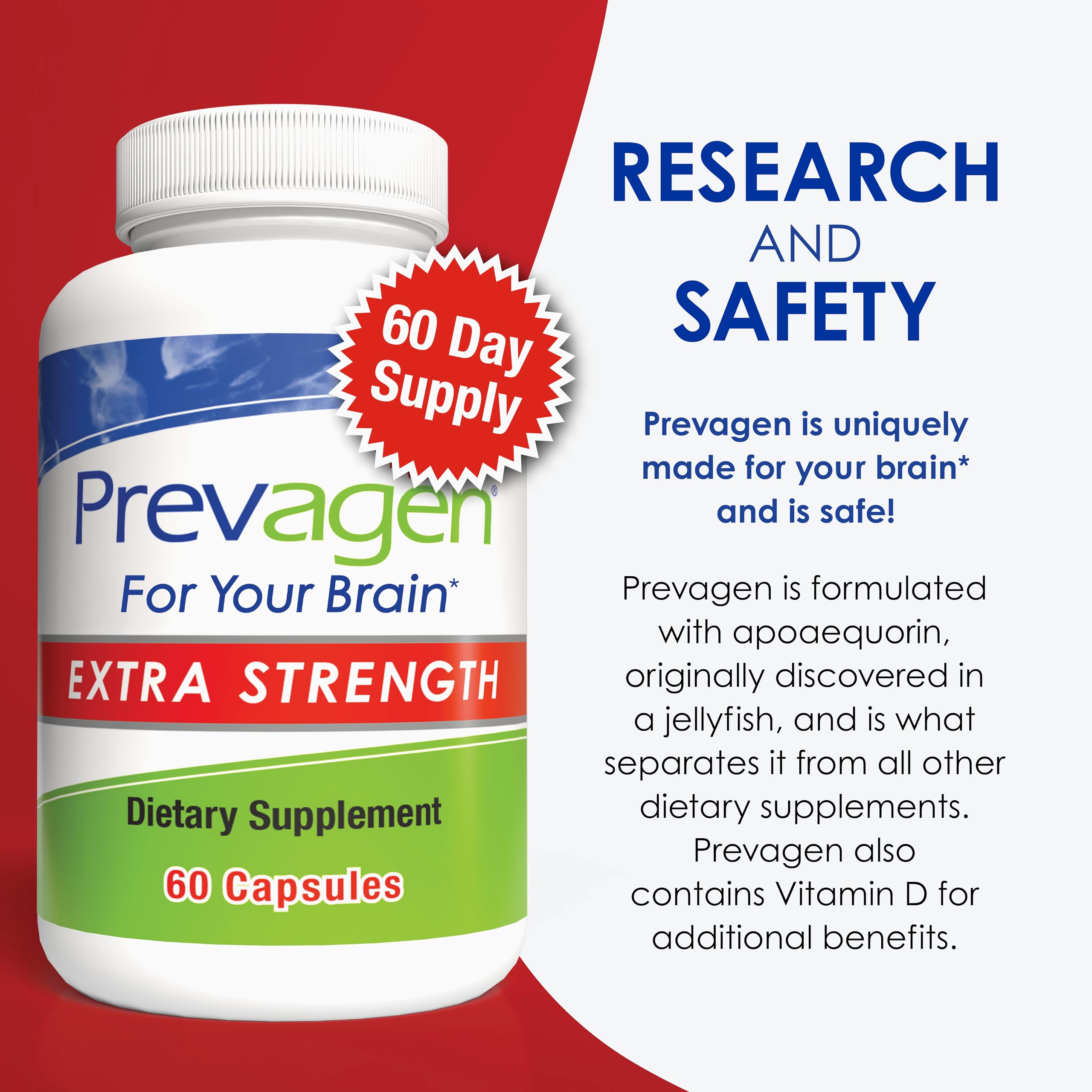 Foto 7 pulgar | Suplemento Prevagen Extra Strength, 20 Mg, 60 Cápsulas, Paquete Doble - Venta Internacional.