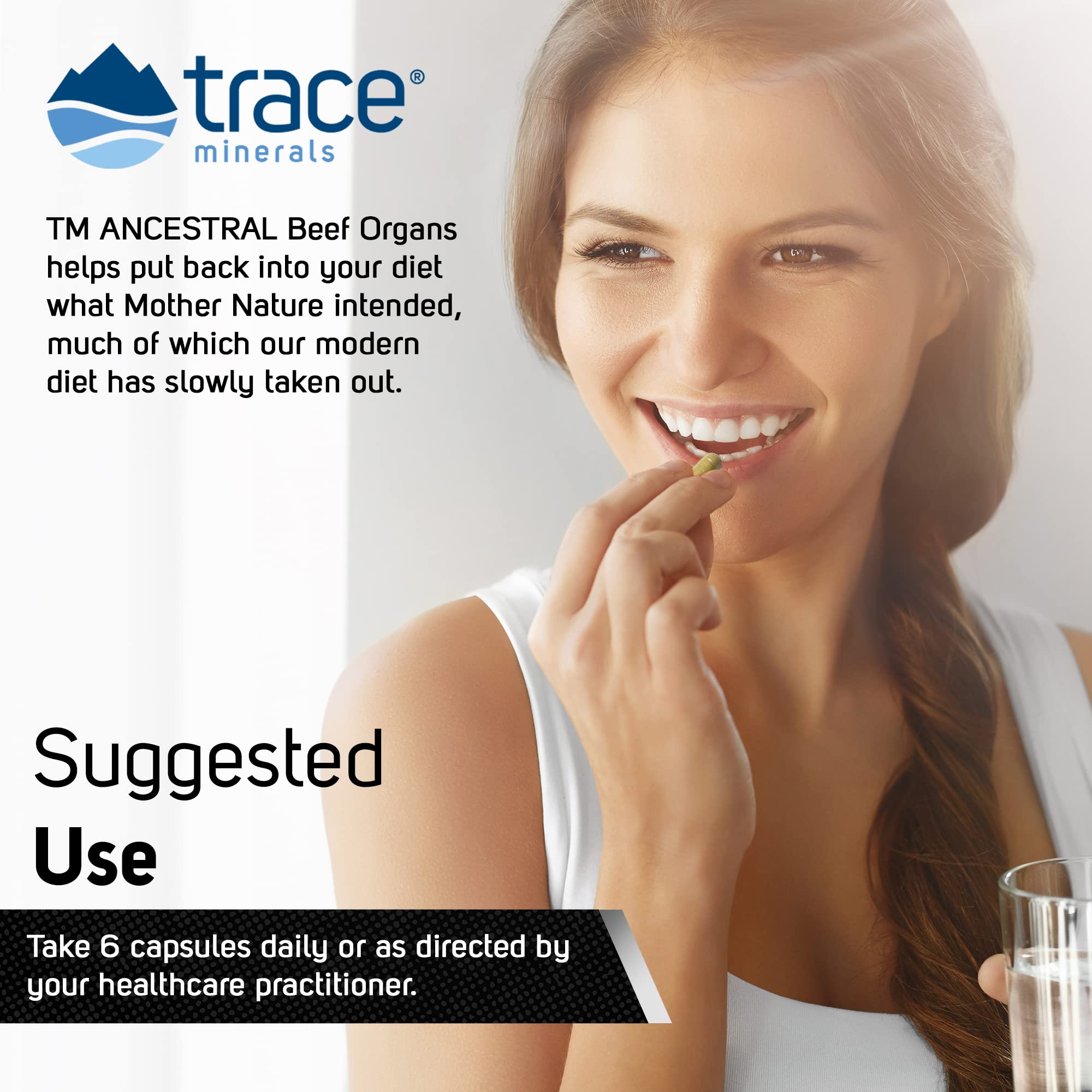 Foto 6 | Suplemento Trace Minerals Beef Organ 600 Mg 180 Cápsulas - Venta Internacional.