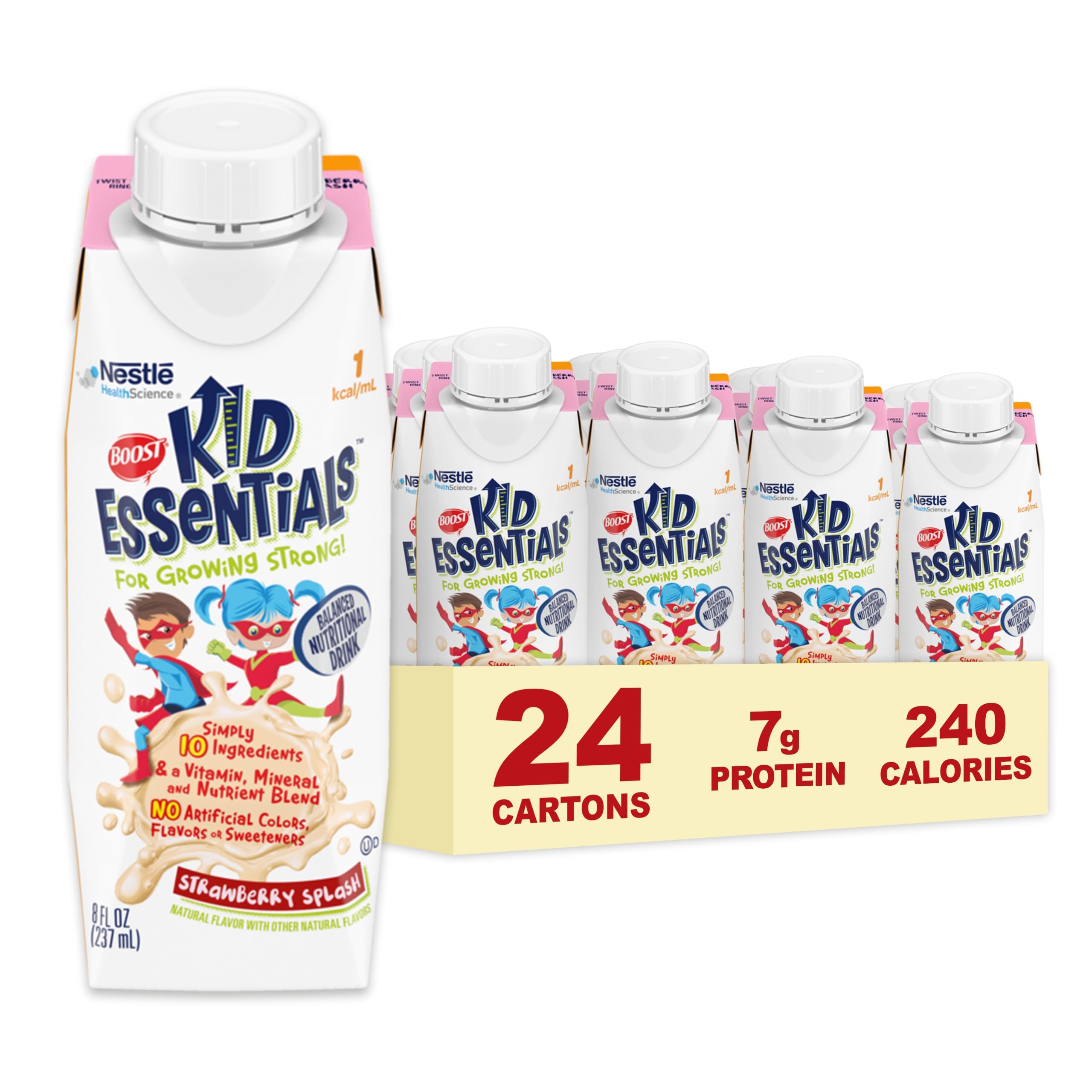 Foto 2 pulgar | Bebida Nutricional Boost Kid Essentials 1.0 Fresa 24x240ml - Venta Internacional.