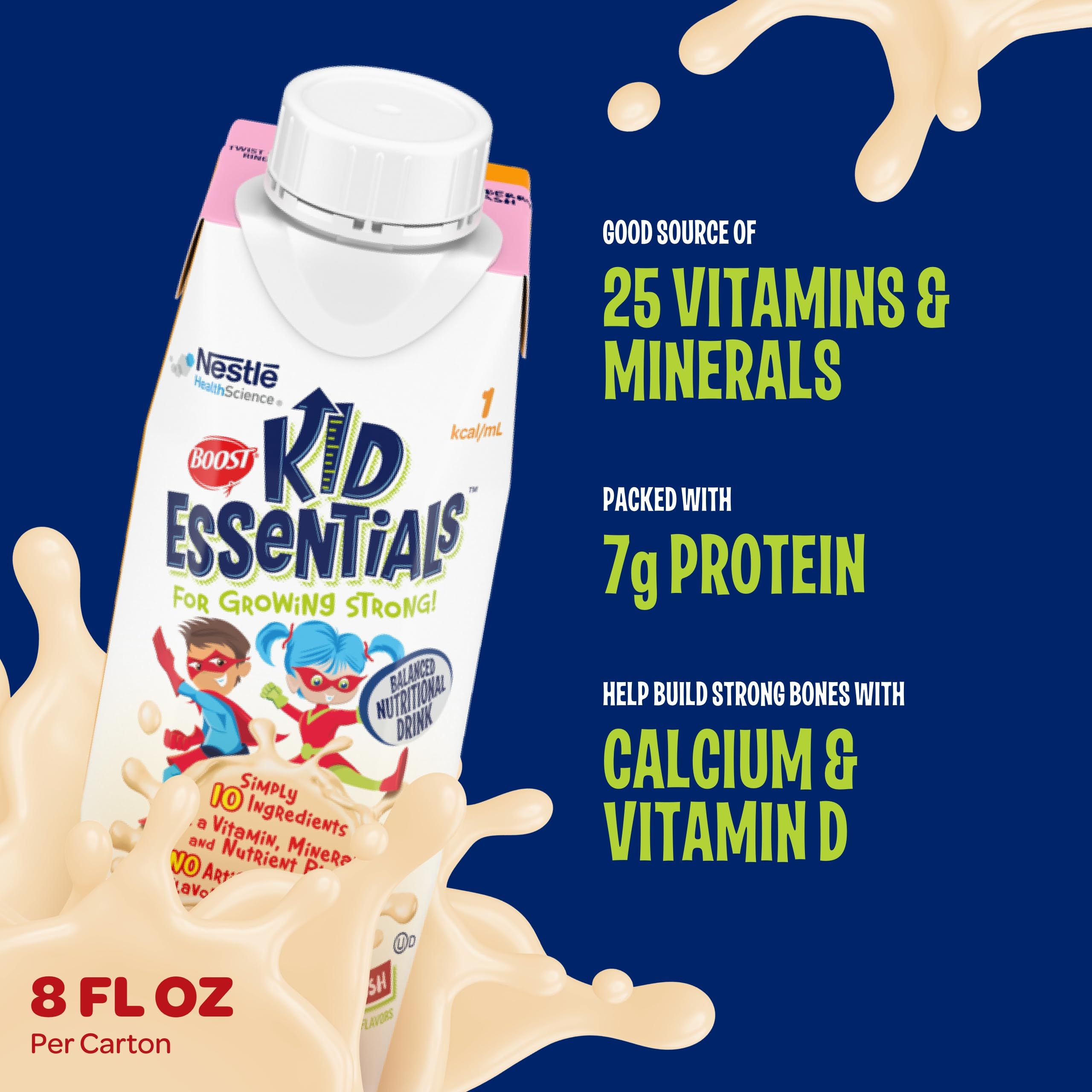 Foto 5 pulgar | Bebida Nutricional Boost Kid Essentials 1.0 Fresa 24x240ml - Venta Internacional.