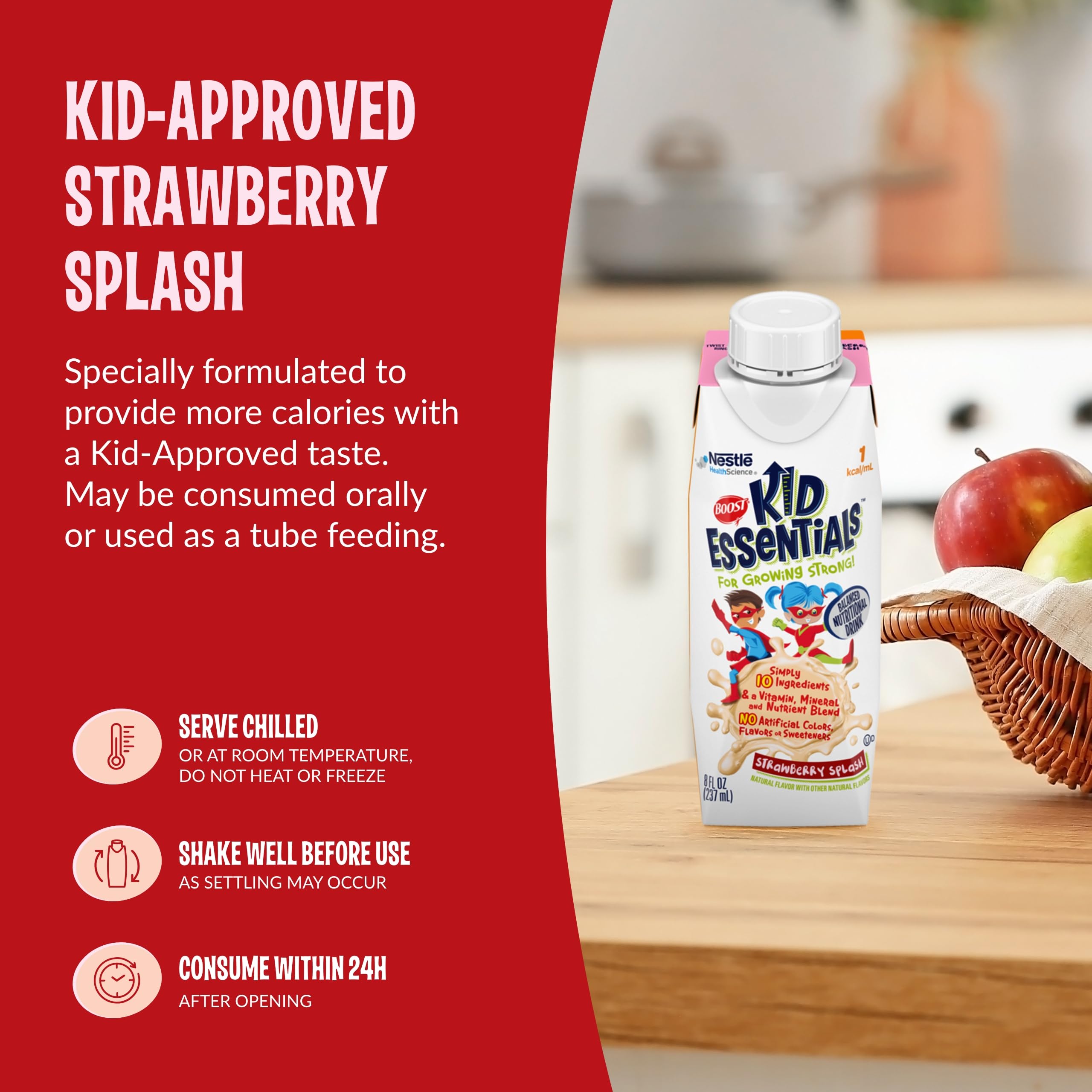 Foto 7 pulgar | Bebida Nutricional Boost Kid Essentials 1.0 Fresa 24x240ml - Venta Internacional.