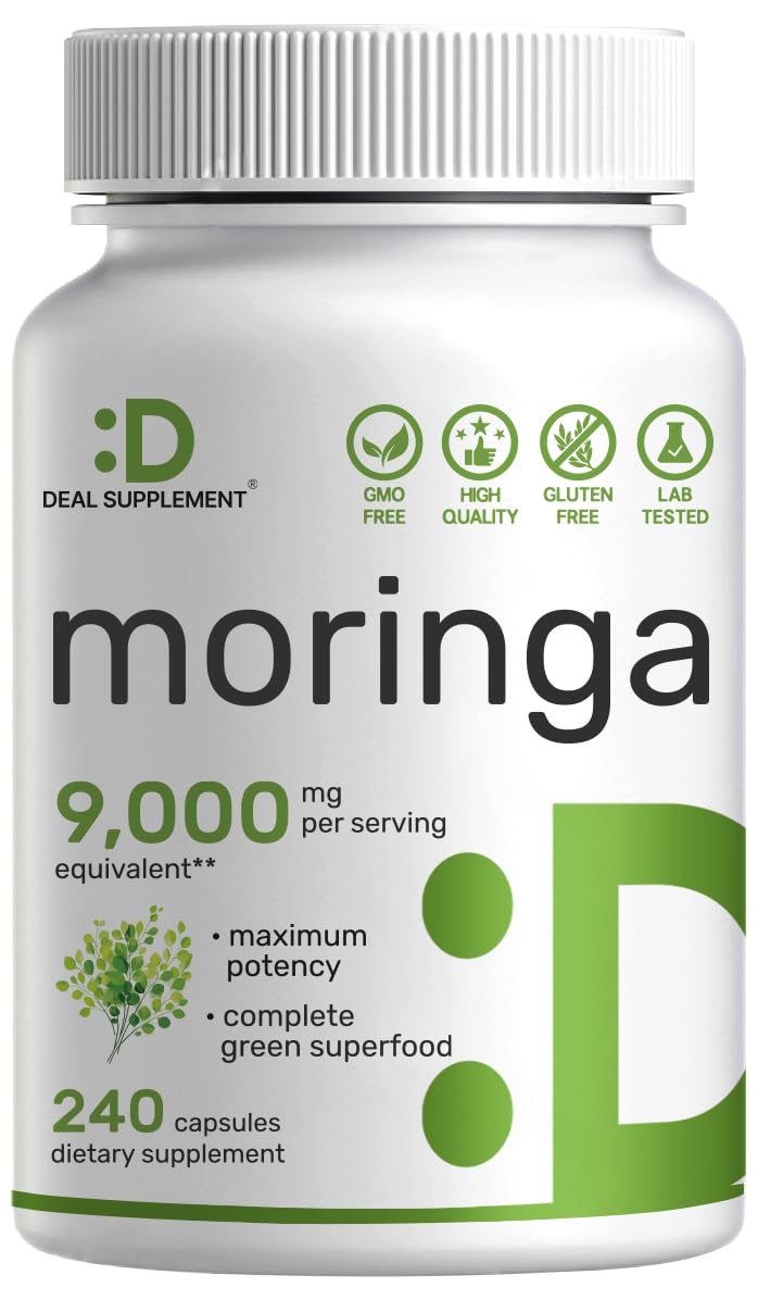 Foto 2 pulgar | Suplemento Y Oferta Suplemento Moringa Pure Capsules 9000 Mg X240 - Venta Internacional.
