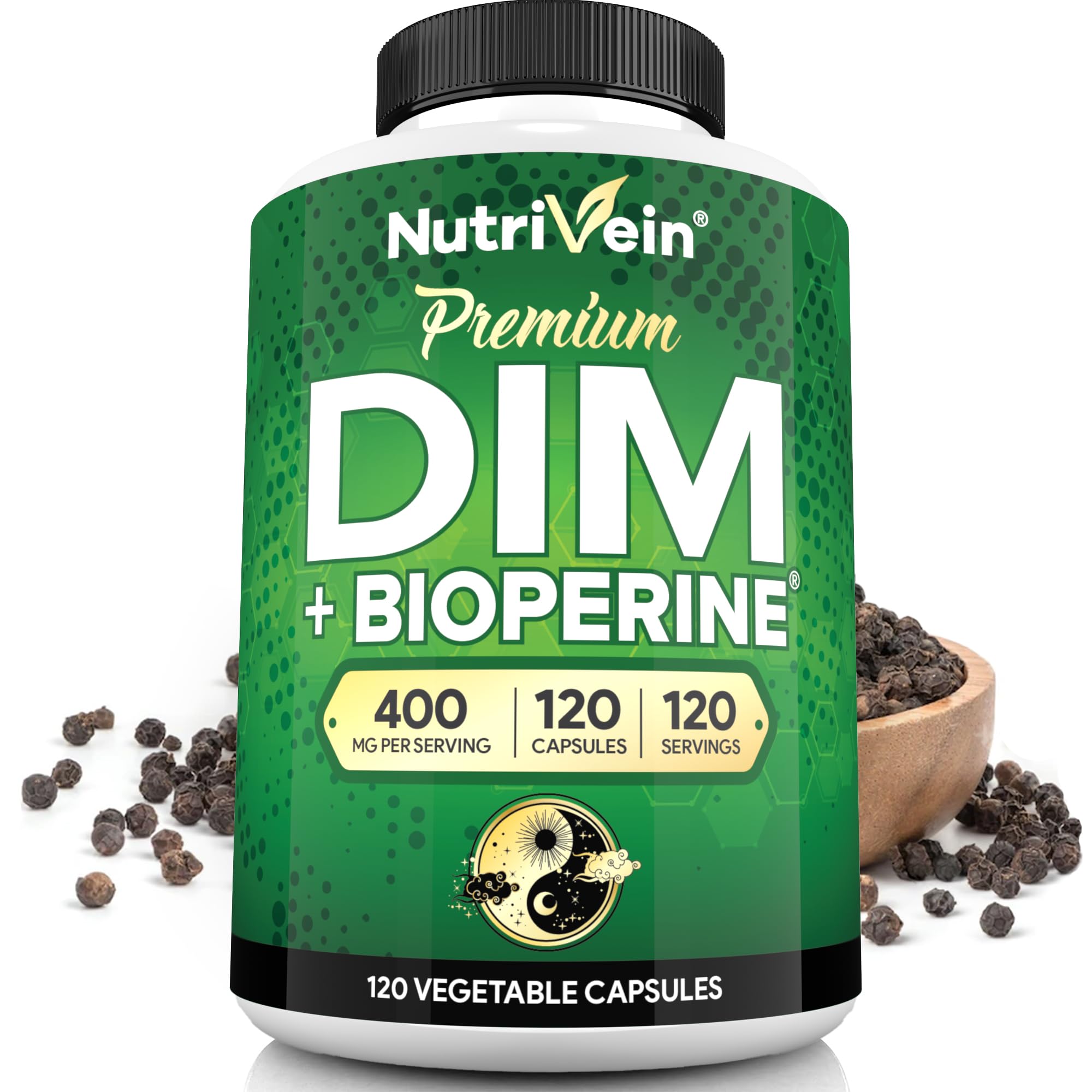 Foto 2 pulgar | Suplemento Nutrivein Premium Dim 400 Mg Al Día 120 Cápsulas - Venta Internacional.