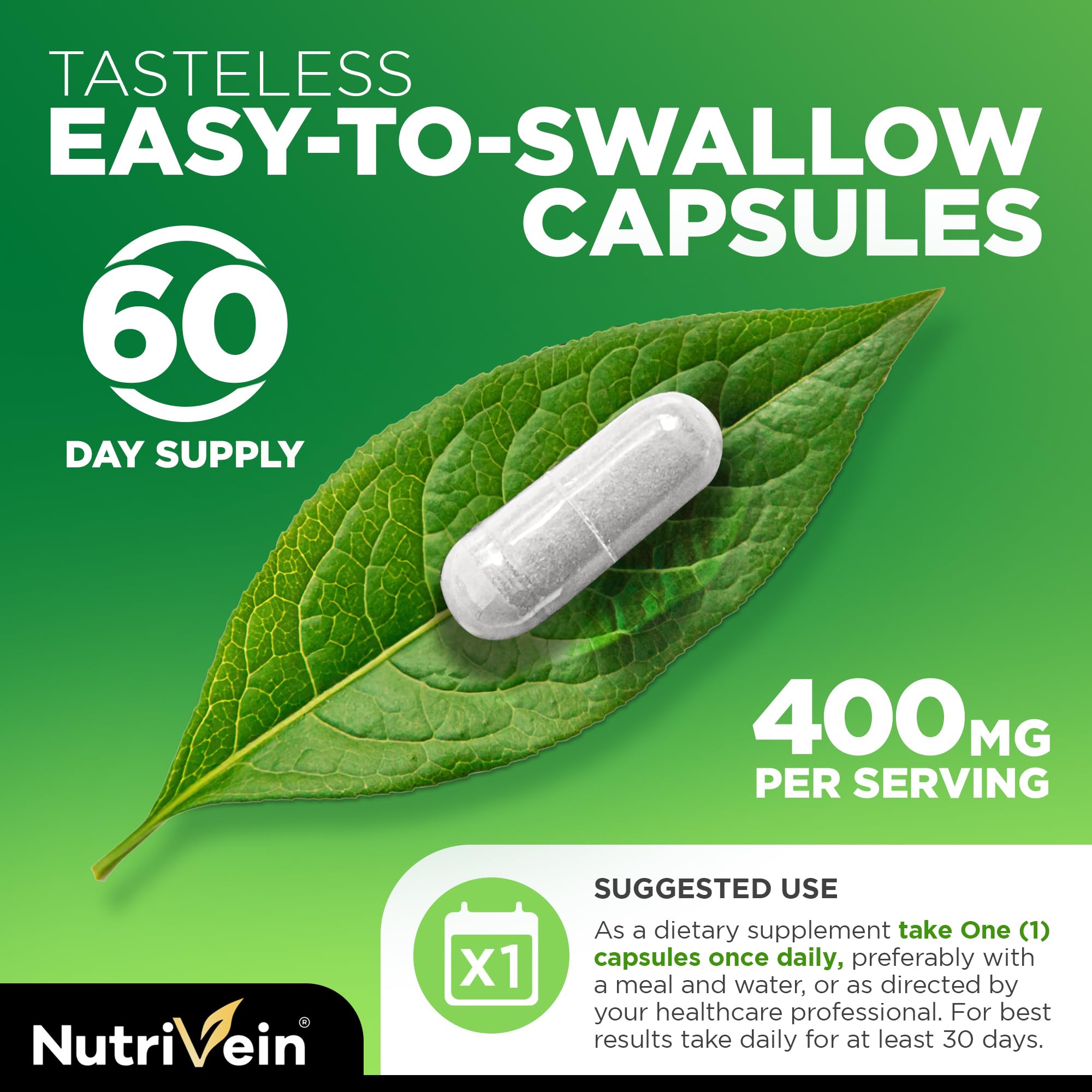 Foto 6 pulgar | Suplemento Nutrivein Premium Dim 400 Mg Al Día 120 Cápsulas - Venta Internacional.