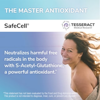 Foto 2 | Suplemento Tesseract Medical Research Safecell S-acetil Glutatión 300 Mg 60 Cápsulas Vegetarianas - Venta Internaciona