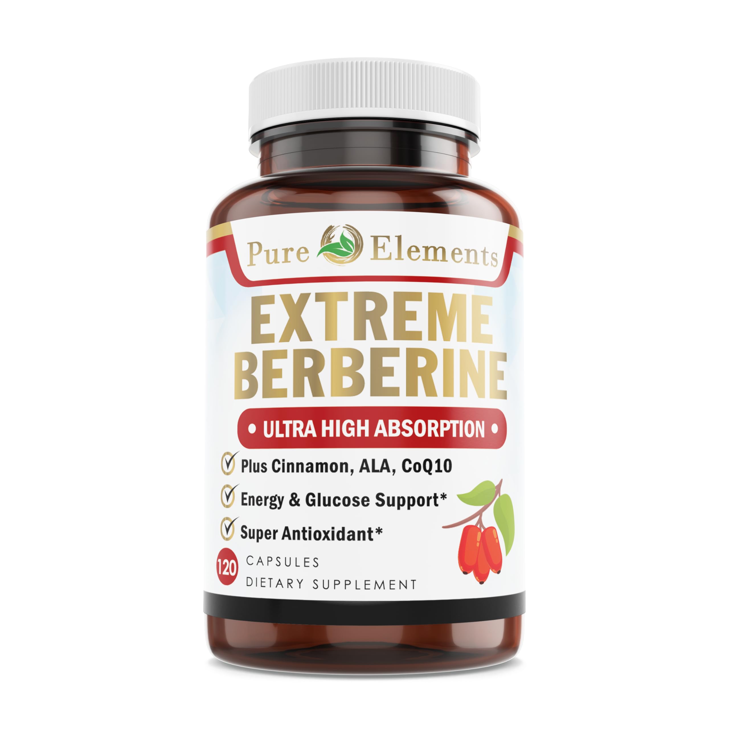 Foto 2 pulgar | Suplemento Pure Organic Elements Extreme Berberine Plus - Venta Internacional.