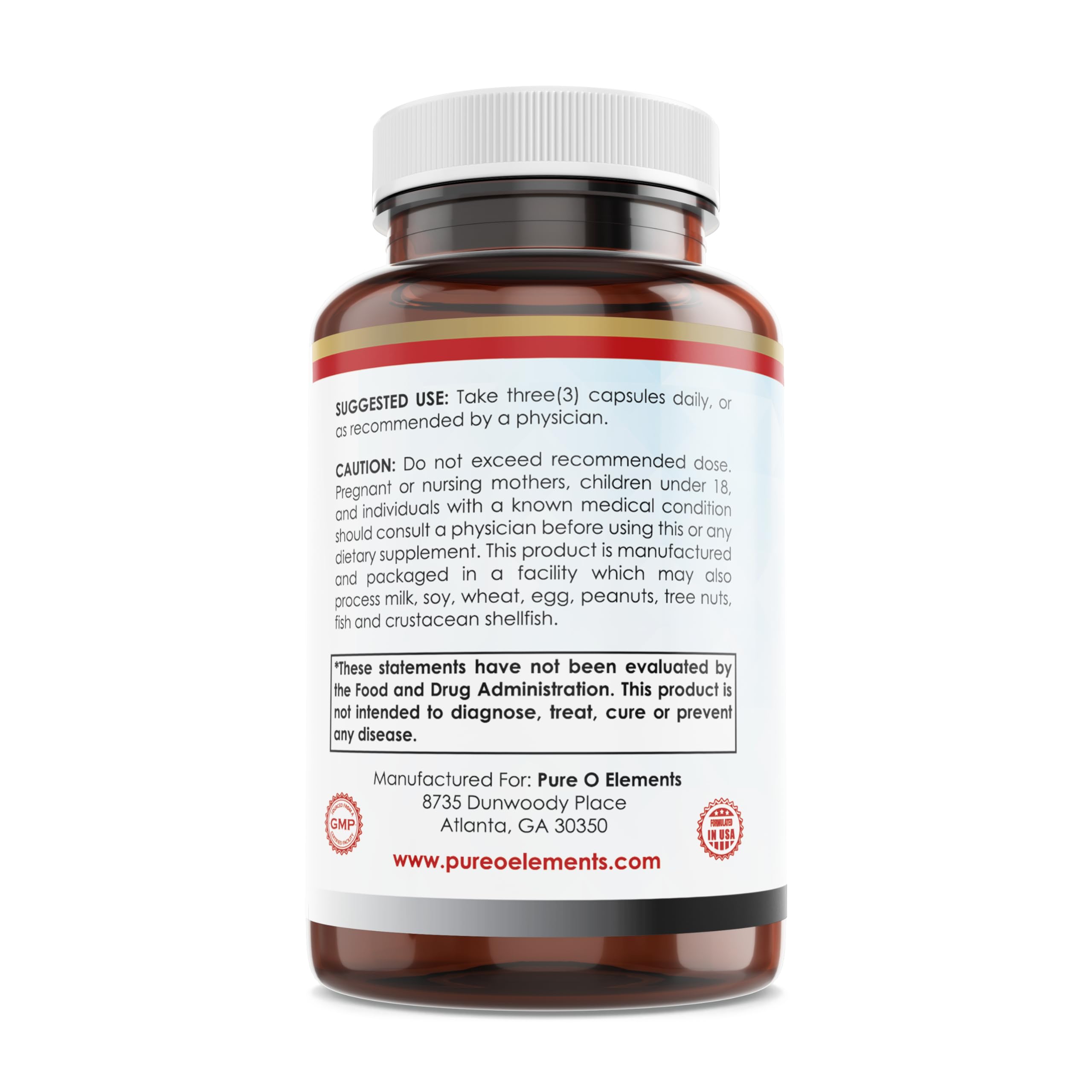 Foto 3 pulgar | Suplemento Pure Organic Elements Extreme Berberine Plus - Venta Internacional.