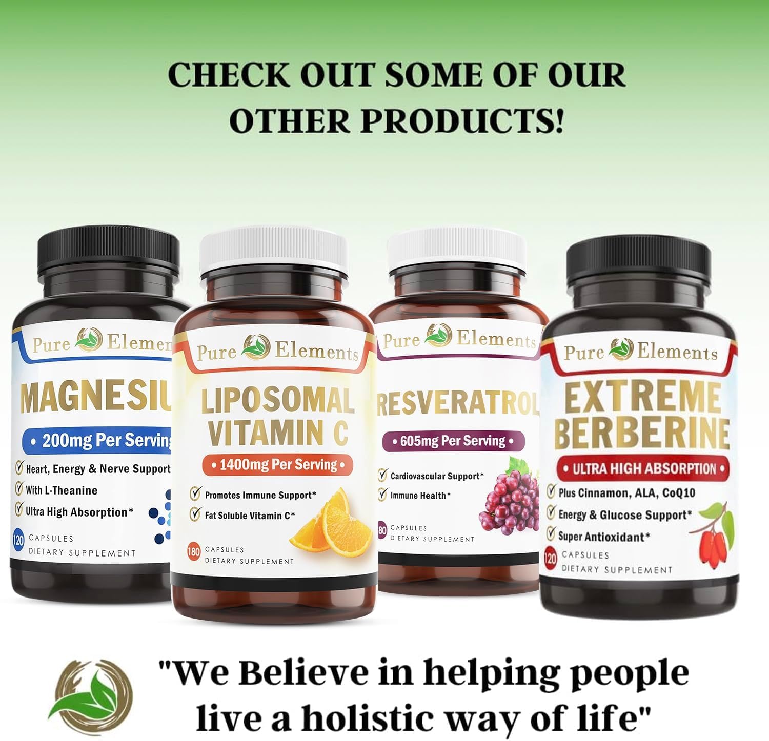 Foto 5 pulgar | Suplemento Pure Organic Elements Extreme Berberine Plus - Venta Internacional.