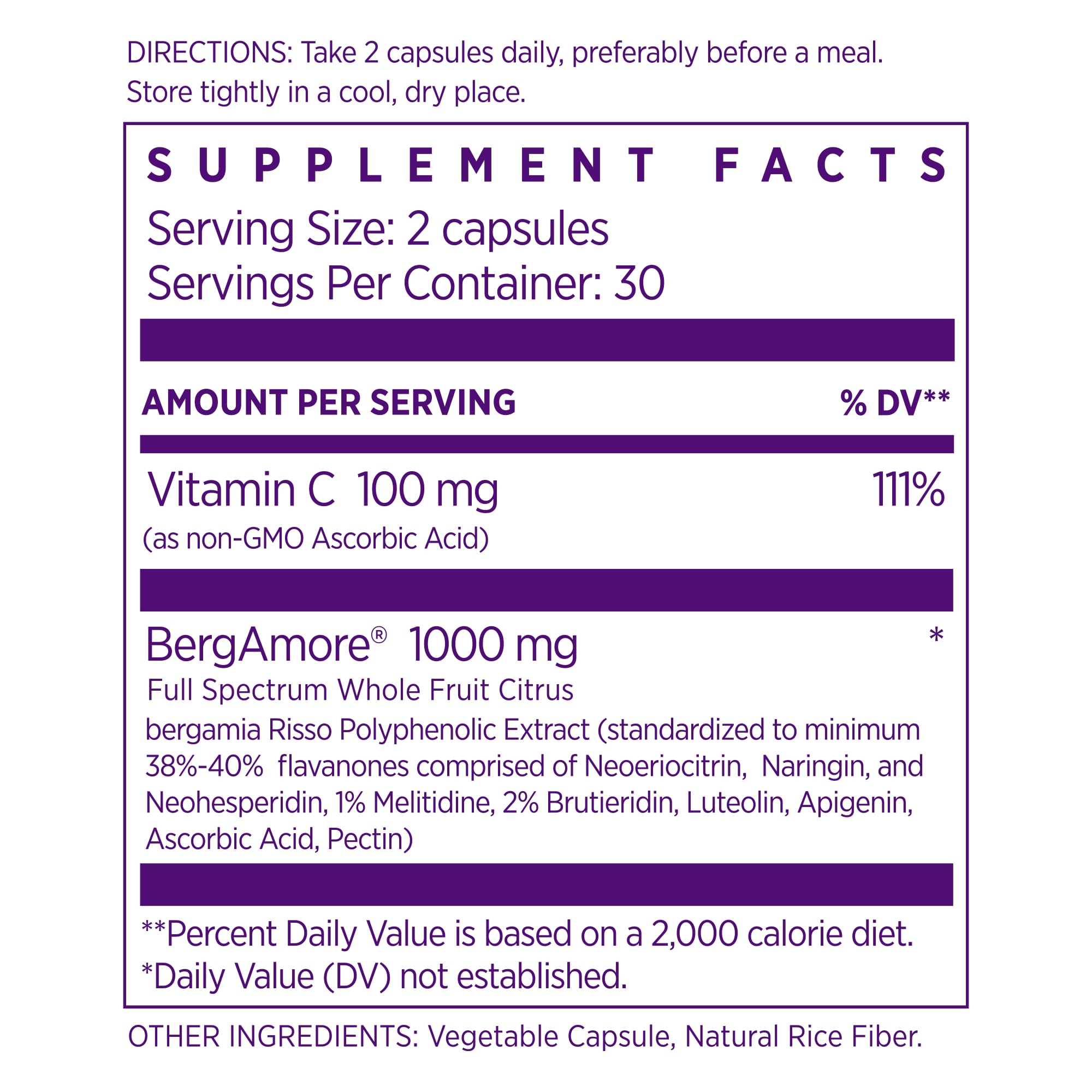 Foto 3 pulgar | Suplemento Naomi Italian Citrus Bergamota 1000 Mg Heart Health - Venta Internacional.
