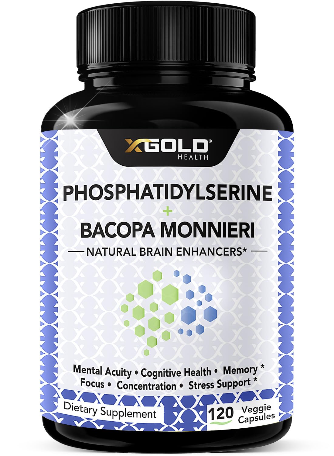Foto 1 | Suplemento X Gold Health Fosfatidilserina Y Bacopa Monnieri - Venta Internacional.