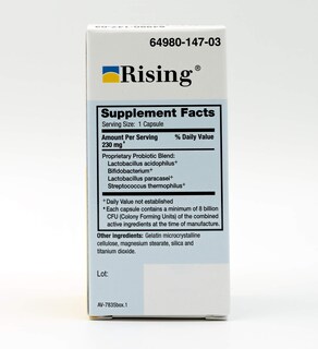 Foto 2 | Suplemento Dietético Probiótico En Cápsulas Rising Health Risaquad, 230 Mg, 30 Unidades - Venta Internacional.