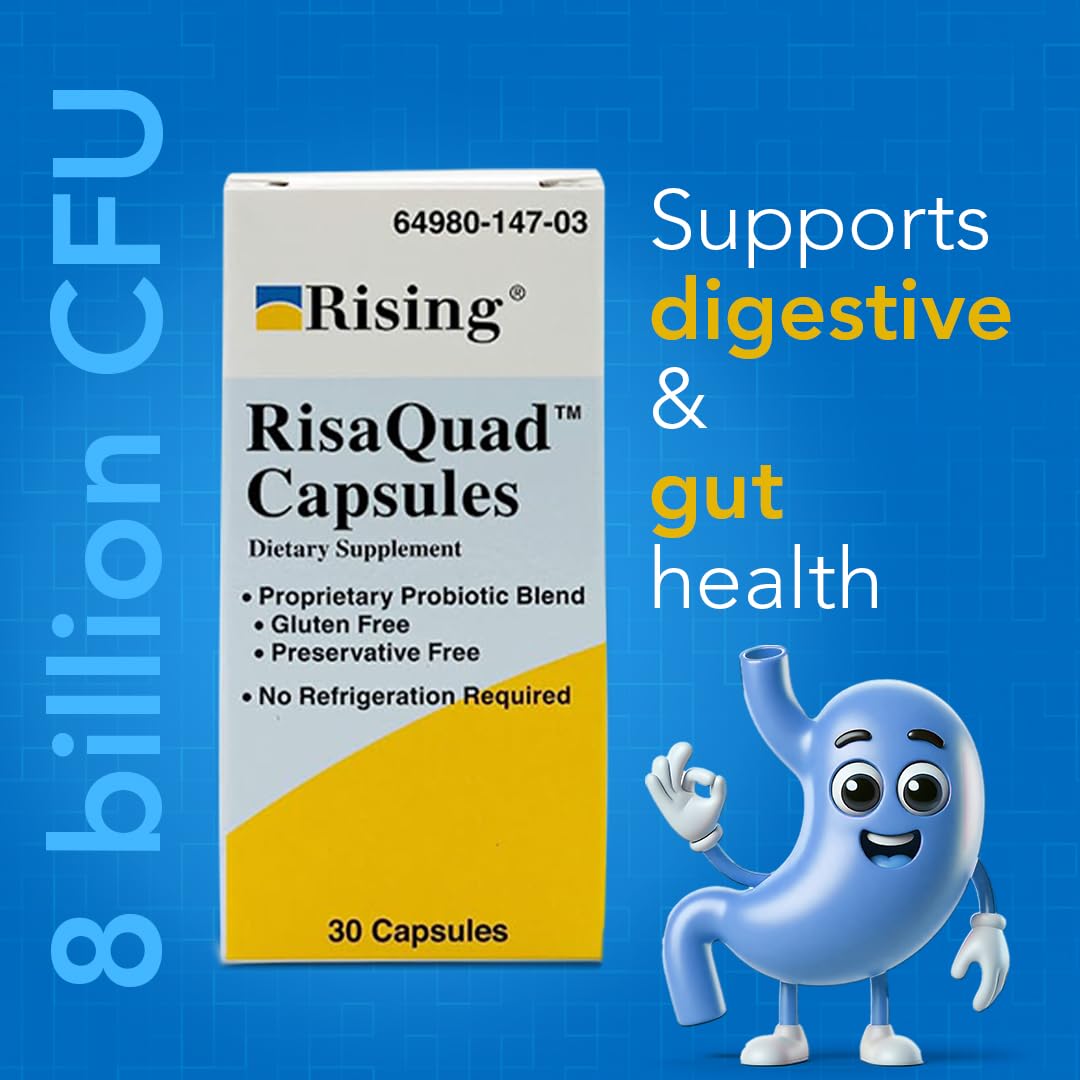 Foto 6 pulgar | Suplemento Dietético Probiótico En Cápsulas Rising Health Risaquad, 230 Mg, 30 Unidades - Venta Internacional.