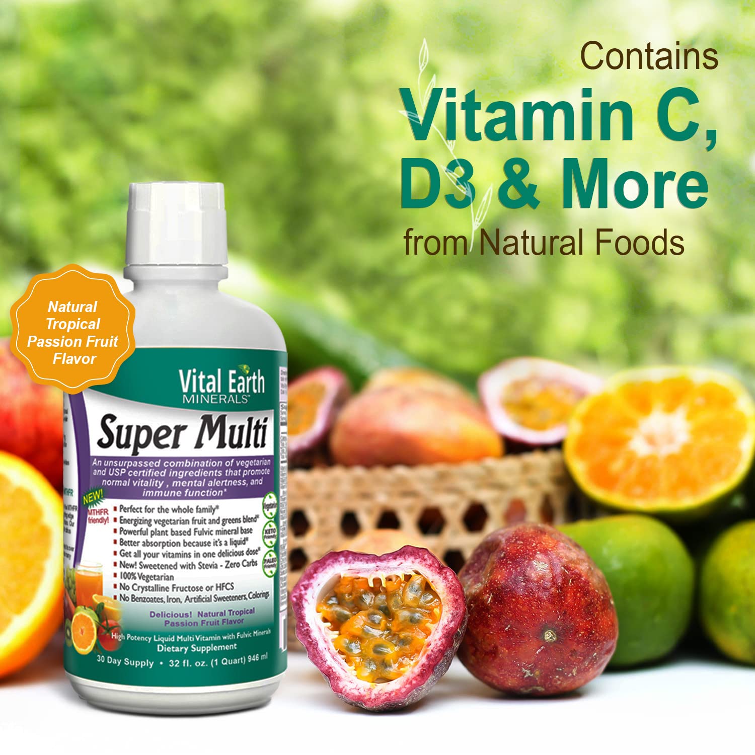 Foto 5 pulgar | Multivitaminas Líquidas Vital Earth Minerals Super Multi, Paquete De 2 - Venta Internacional.