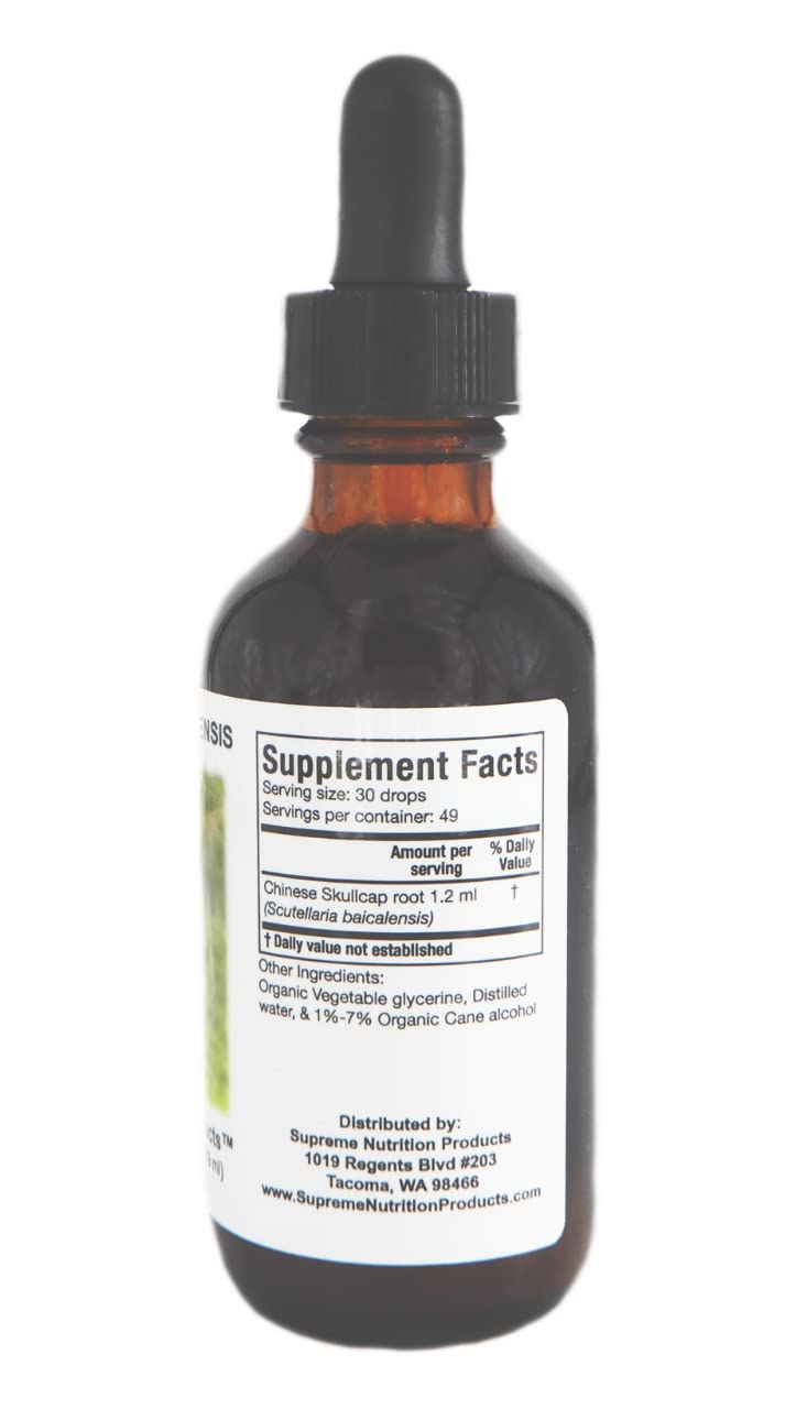Foto 4 pulgar | Tintura Supreme Nutrition Scutellaria Baicalensis 60 Ml - Venta Internacional.