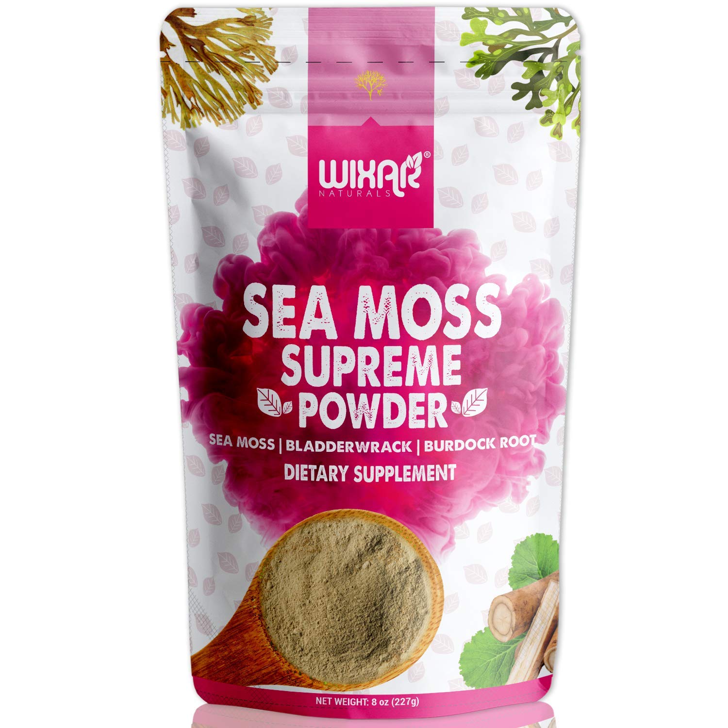 Foto 2 pulgar | Suplemento Wixar Naturals Wixar Wildcrafted Sea Moss Powder - Venta Internacional.