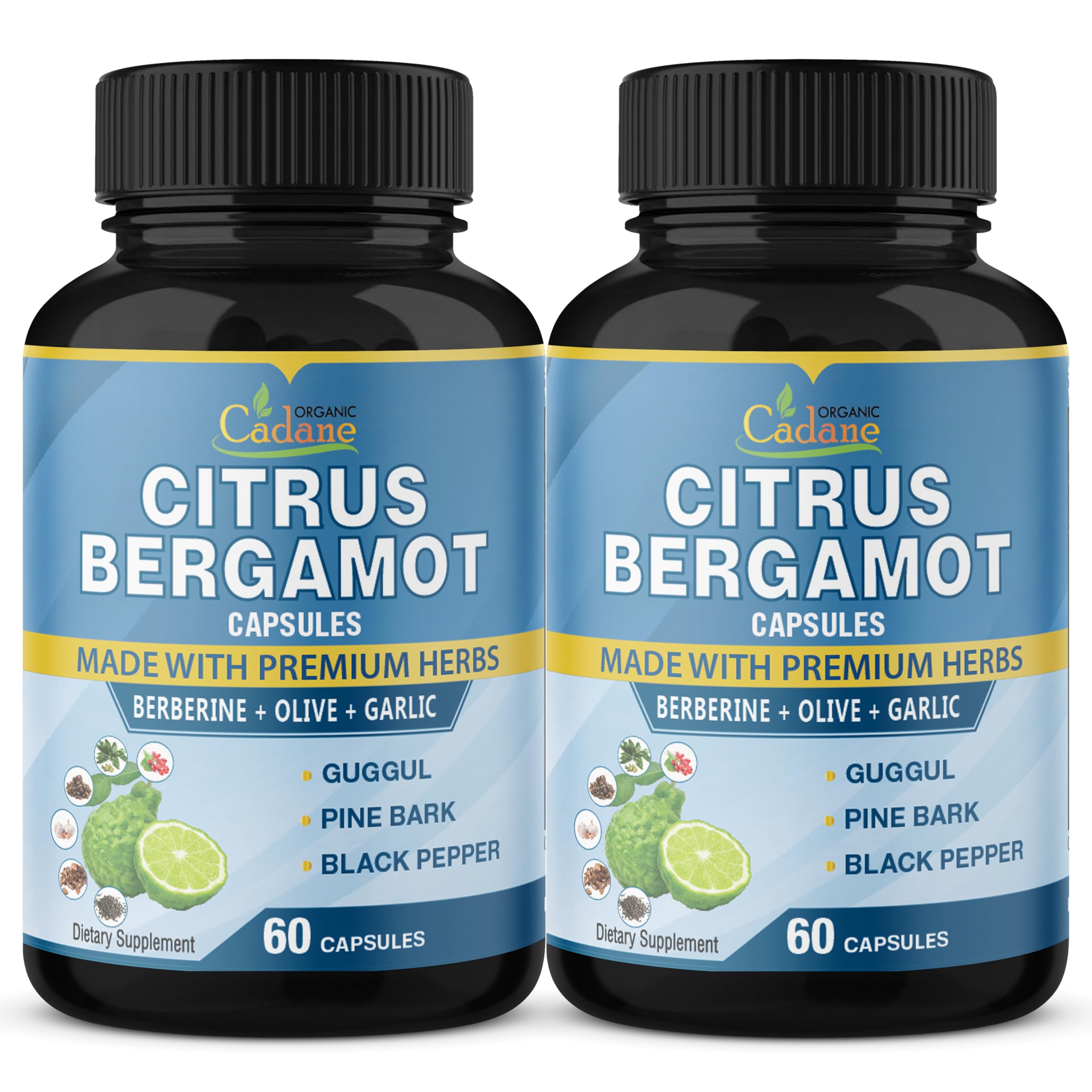 Suplemento De Cápsulas Orgánicas De Extracto De Bergamota Cítrica De Cadane - Venta Internacional.