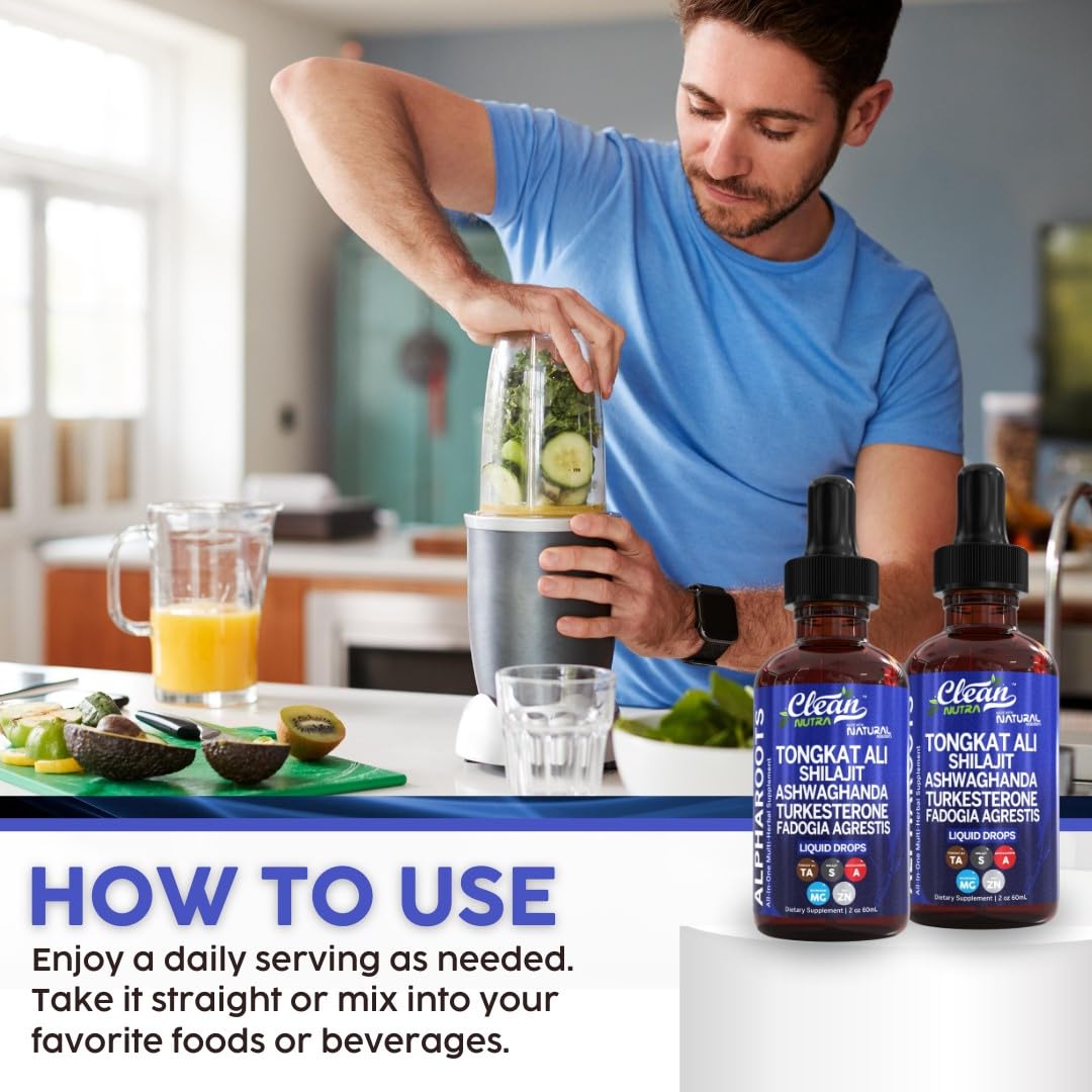 Foto 6 pulgar | Suplemento Clean Nutra Alpha Roots Para Hombres Con Tongkat Ali - Venta Internacional.