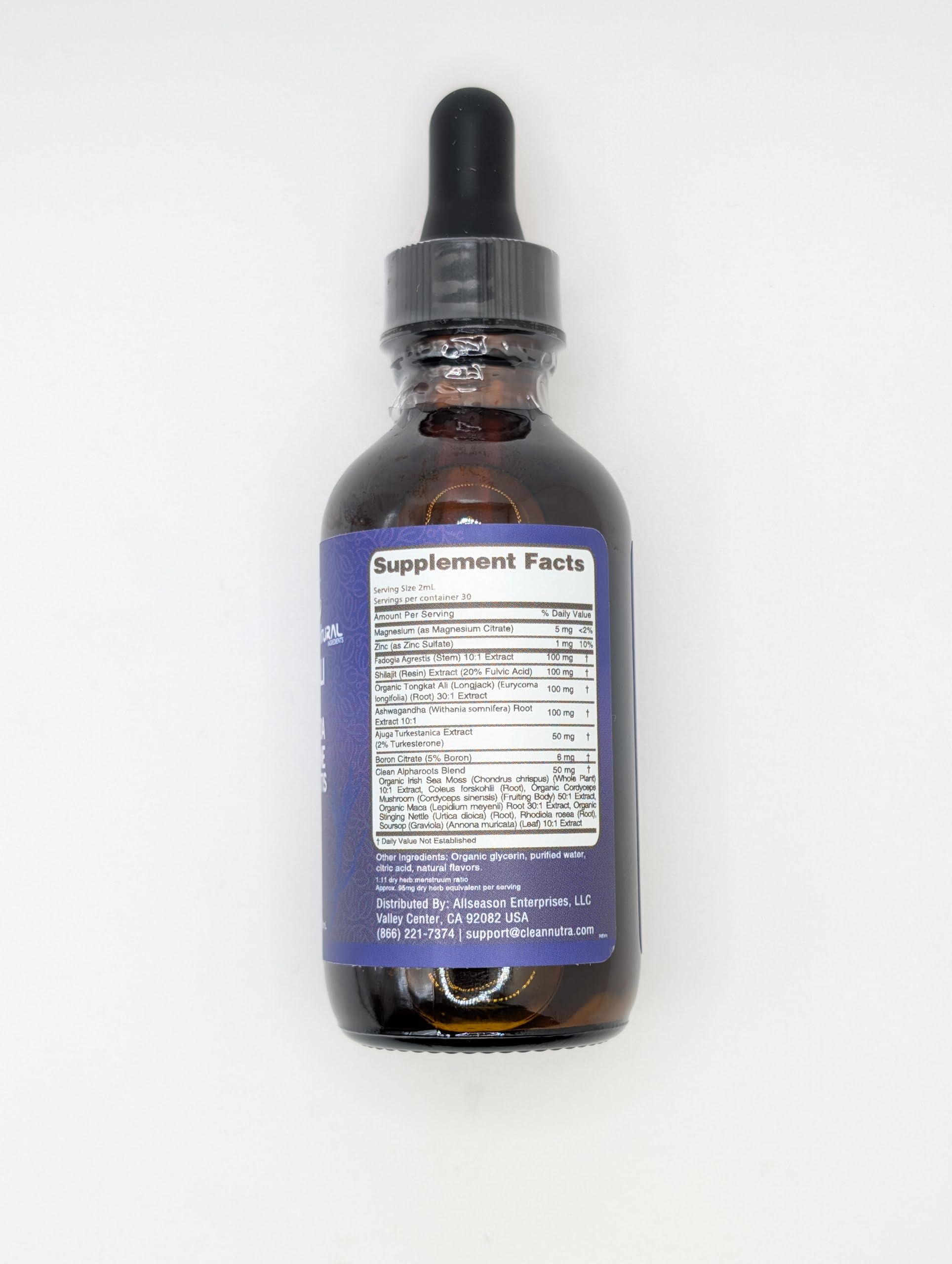 Foto 8 pulgar | Suplemento Clean Nutra Alpha Roots Para Hombres Con Tongkat Ali - Venta Internacional.