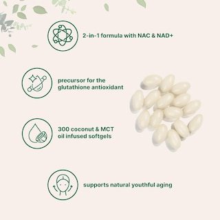 Foto 3 | Complemente Microingredientes Nac 600 Mg Con Cápsulas Blandas De Nad+ - Venta Internacional.