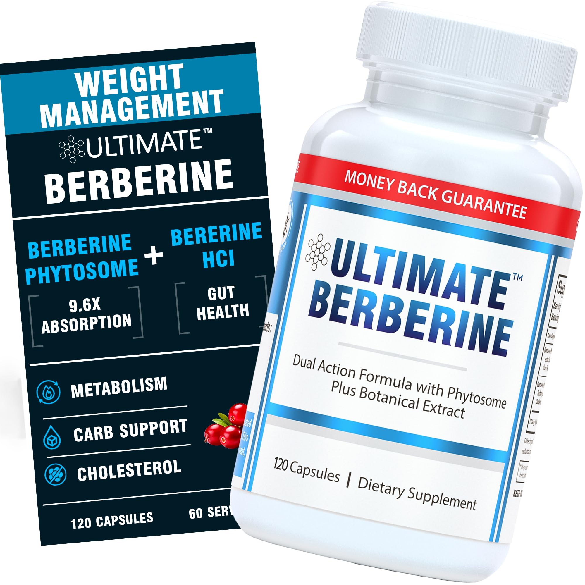 Foto 2 pulgar | Suplemento Ultimate Berberine Phytosome 1000 Mg 120 Cápsulas - Venta Internacional.