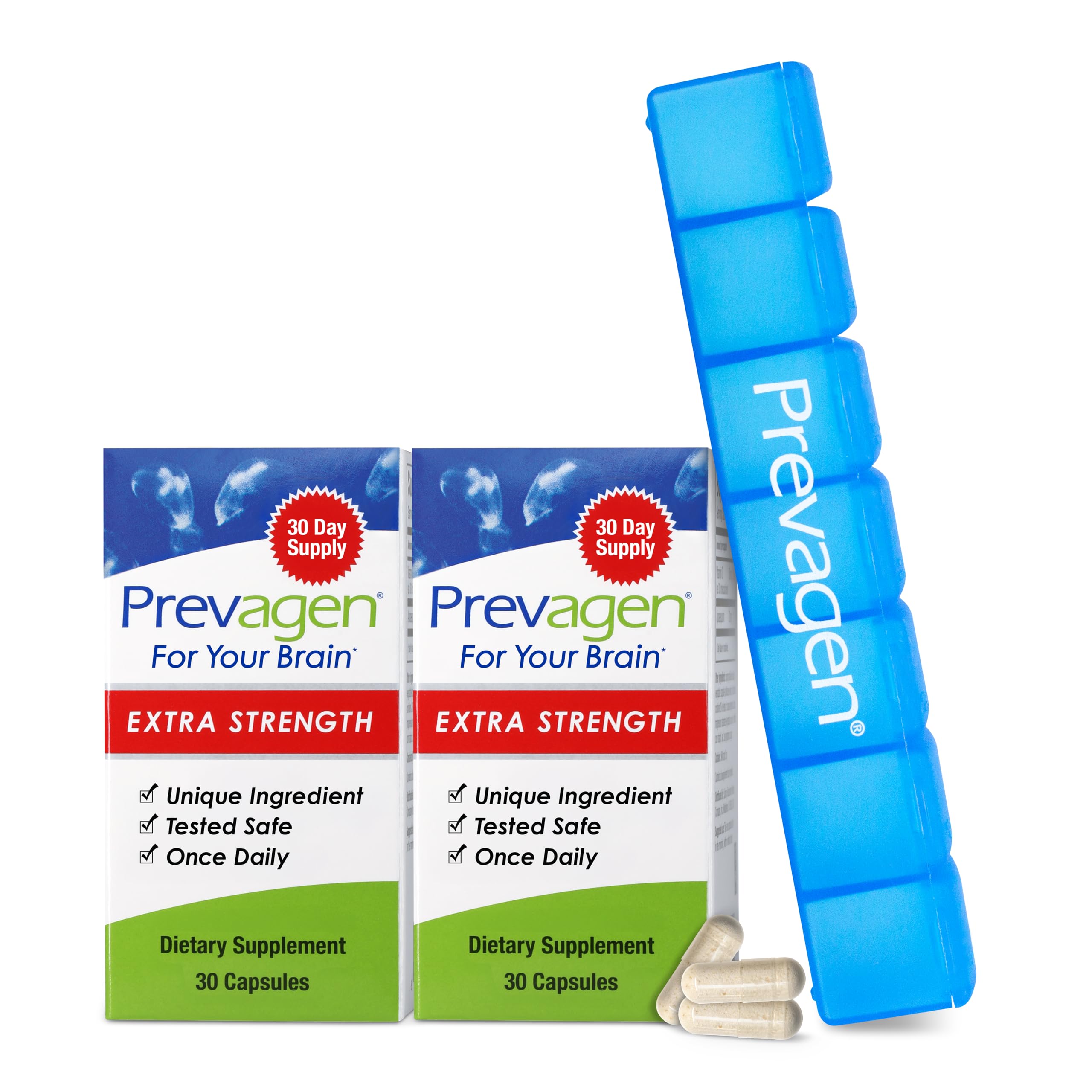 Foto 2 pulgar | Suplemento Prevagen Extra Strength, 20 Mg, 30 Cápsulas, Paquete De 2 - Venta Internacional.