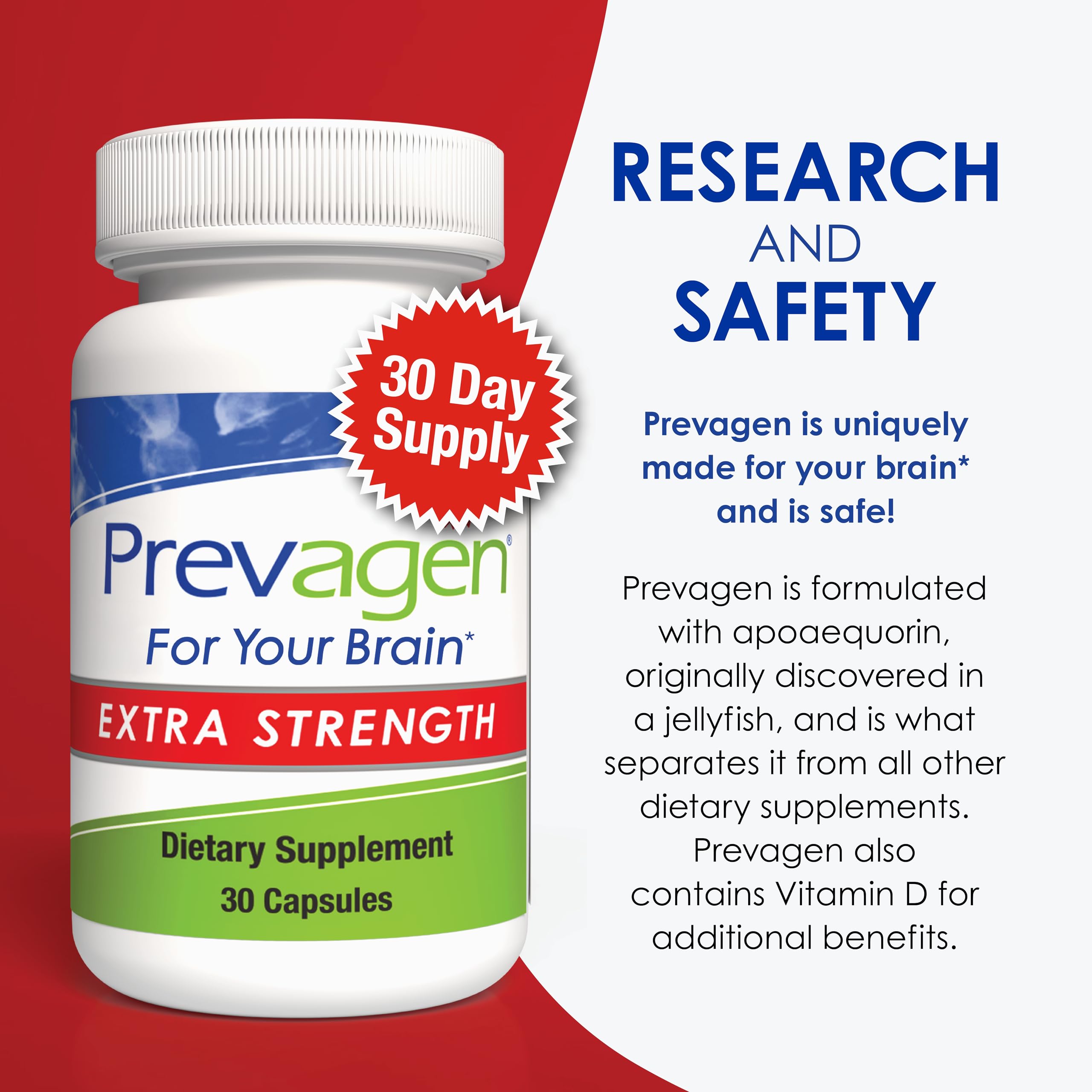 Foto 7 pulgar | Suplemento Prevagen Extra Strength, 20 Mg, 30 Cápsulas, Paquete De 2 - Venta Internacional.