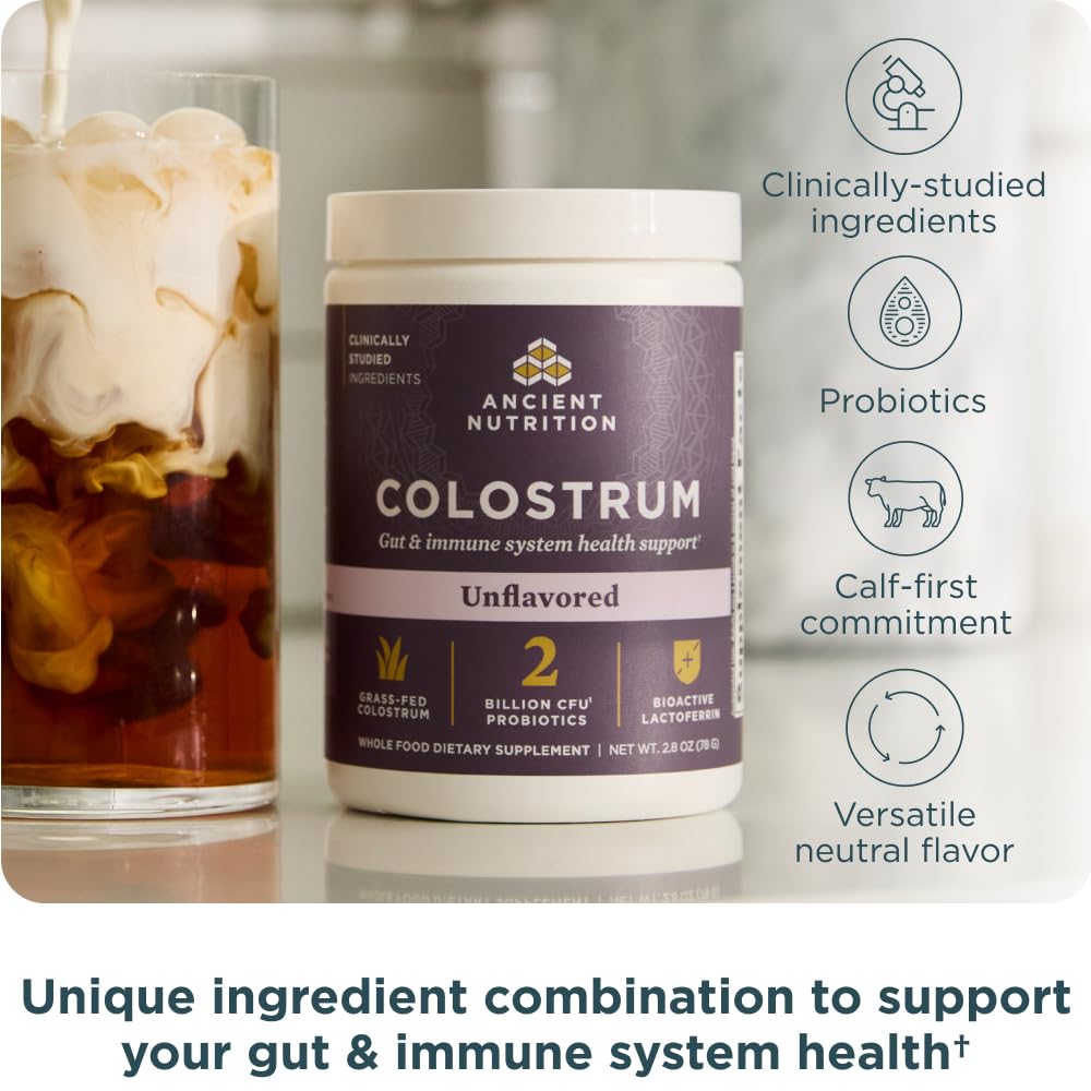 Foto 3 | Suplemento De Superalimento En Polvo De Calostro De Ancient Nutrition - Venta Internacional.