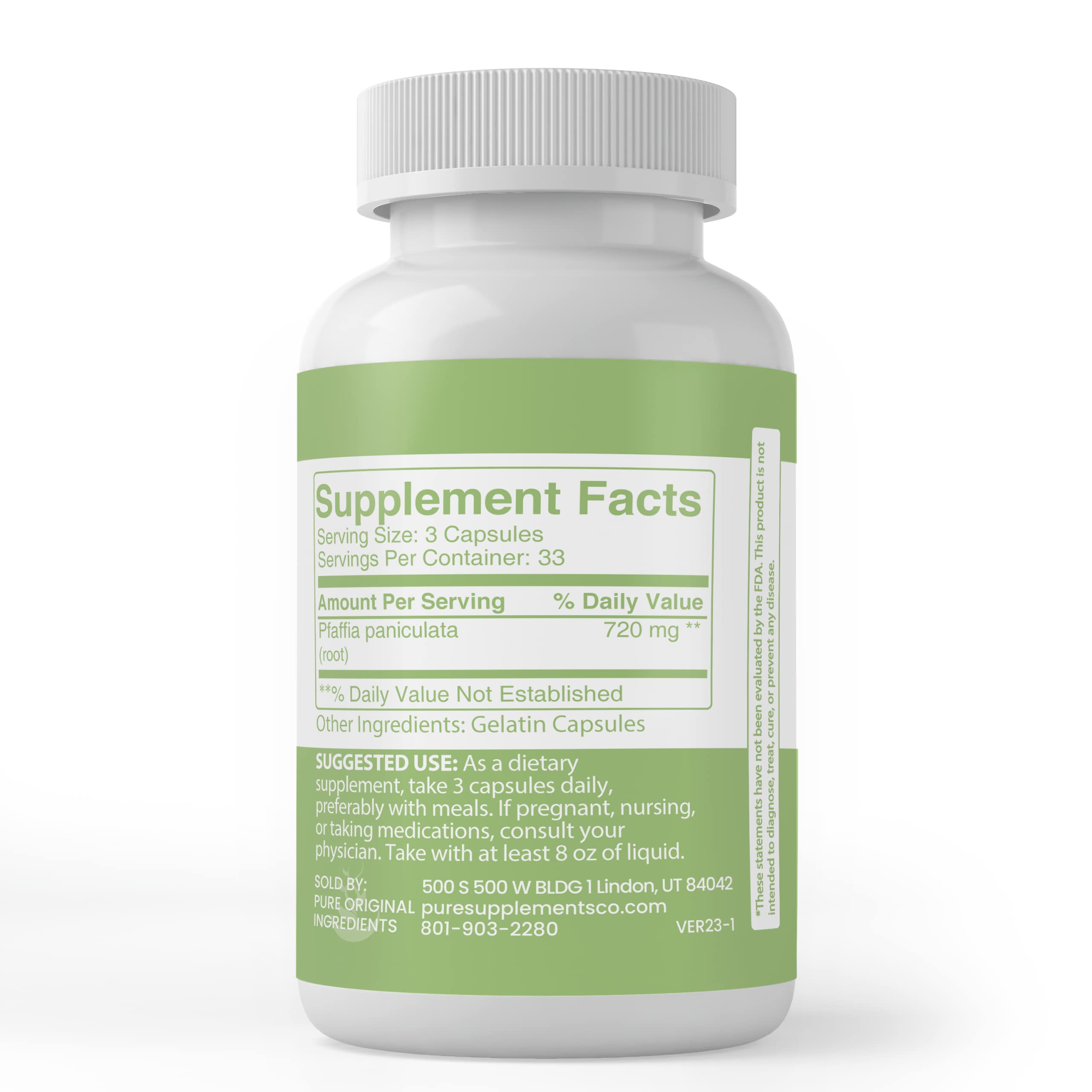 Foto 4 pulgar | Suplemento Herbario Con Ingredientes Puros Y Originales Suma Root 100 Cápsulas - Venta Internacional.