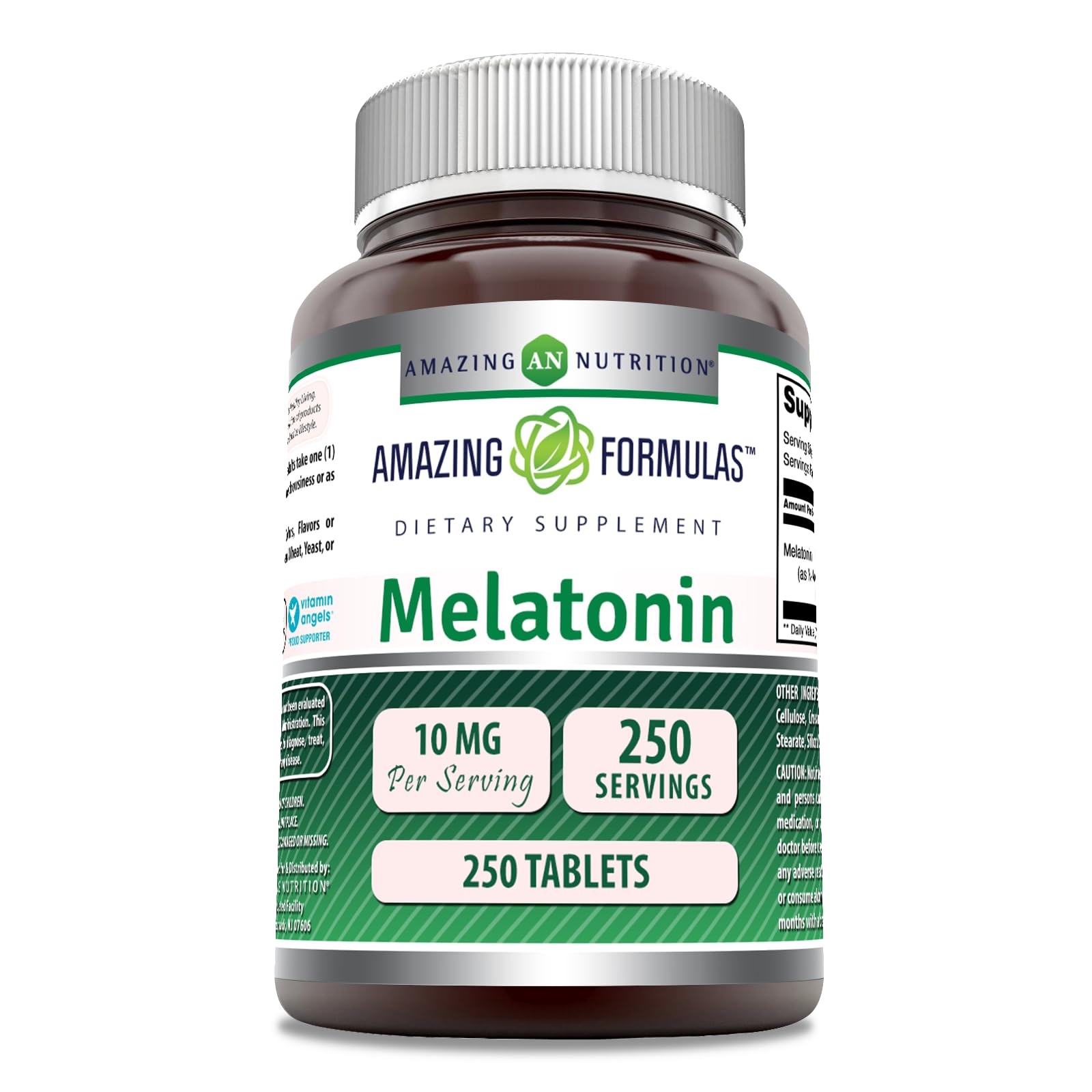 Suplemento Amazing Formulas De Melatonina, 10 Mg, 250 Comprimidos - Venta Internacional.