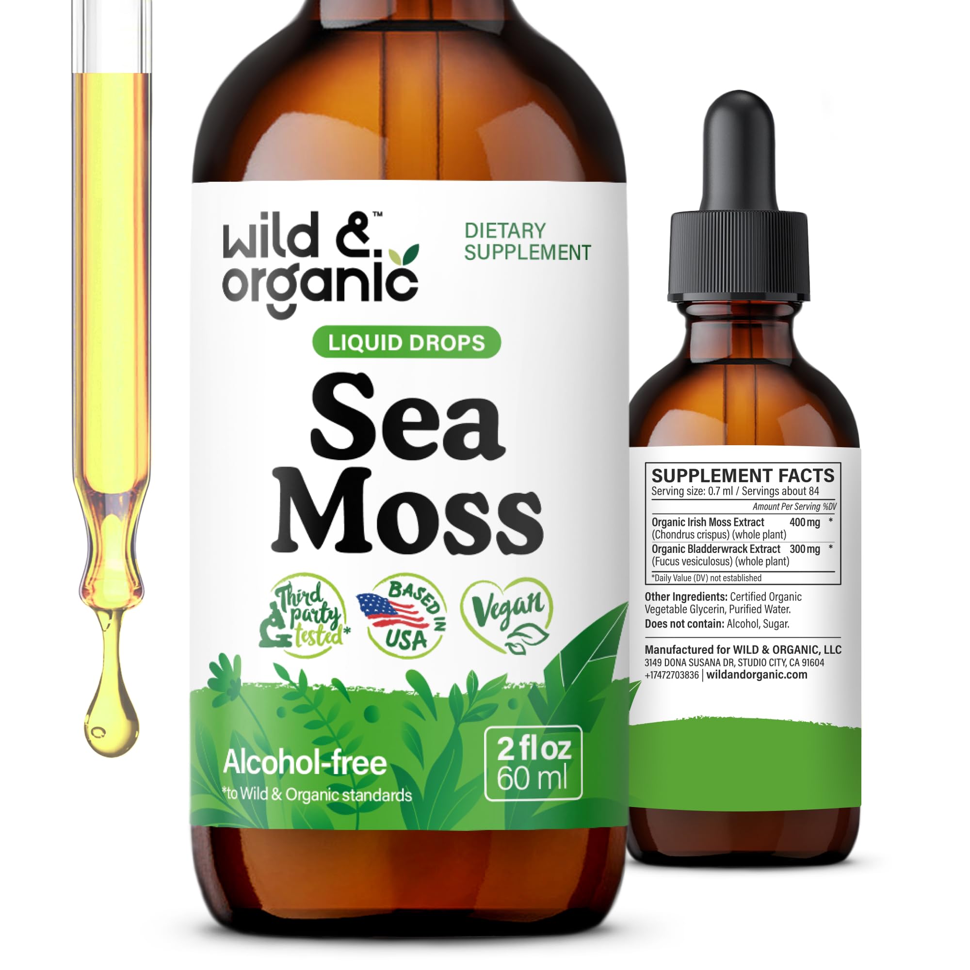 Foto 2 pulgar | Suplemento De Musgo Marino Salvaje Y Orgánico Con Fucus, 60 Ml - Venta Internacional.