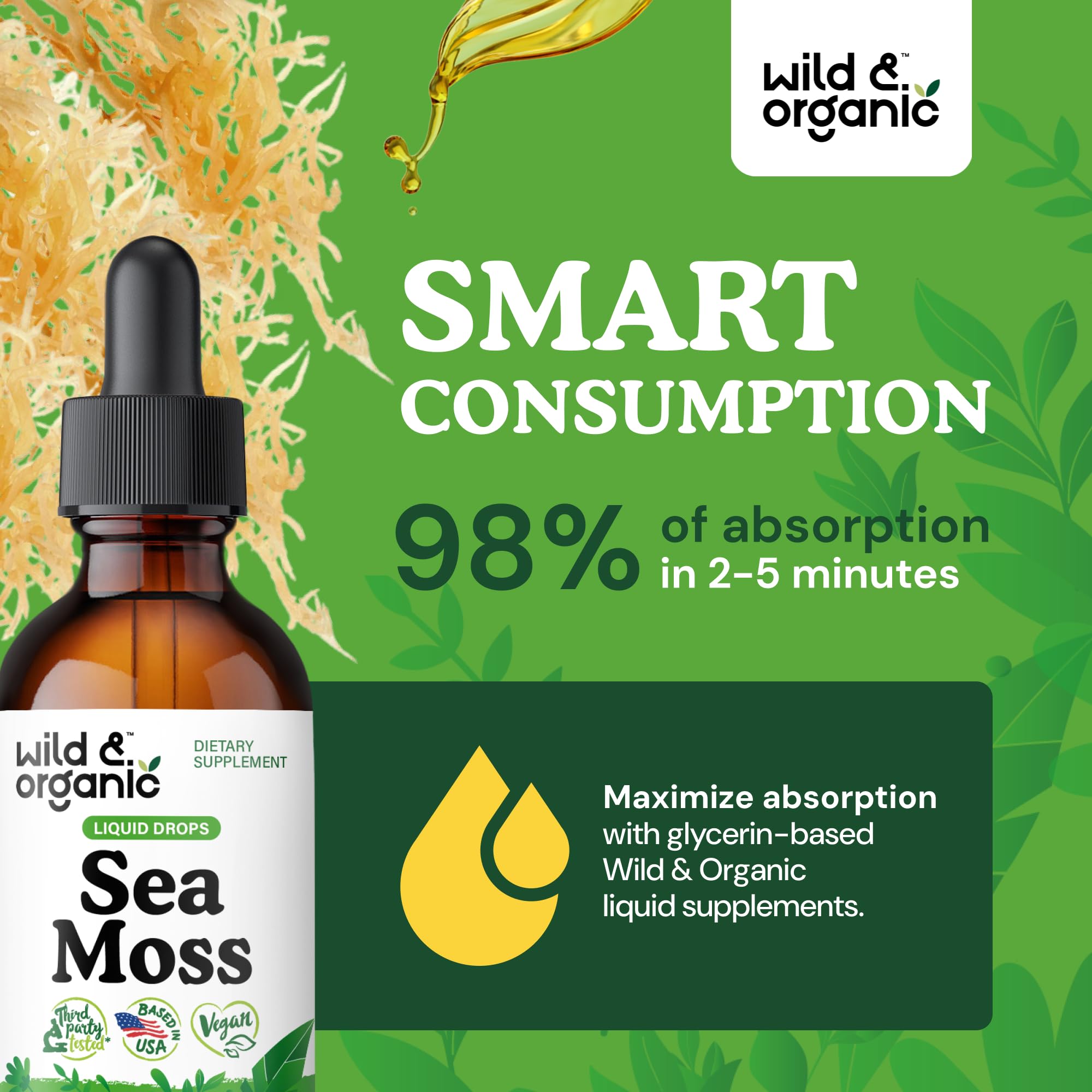 Foto 5 pulgar | Suplemento De Musgo Marino Salvaje Y Orgánico Con Fucus, 60 Ml - Venta Internacional.