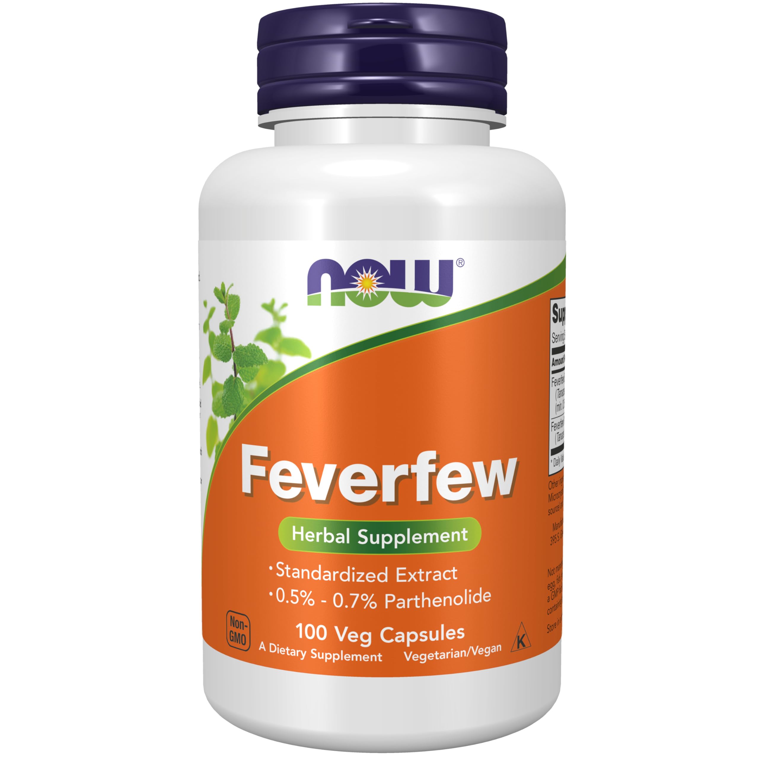 Foto 2 pulgar | Suplemento Now Foods Feverfew Herbal, 100 Cápsulas Vegetarianas - Venta Internacional.