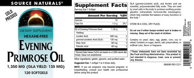 Foto 4 | Aceite De Onagra Supplement Source Naturals, 1350 Mg - Venta Internacional.