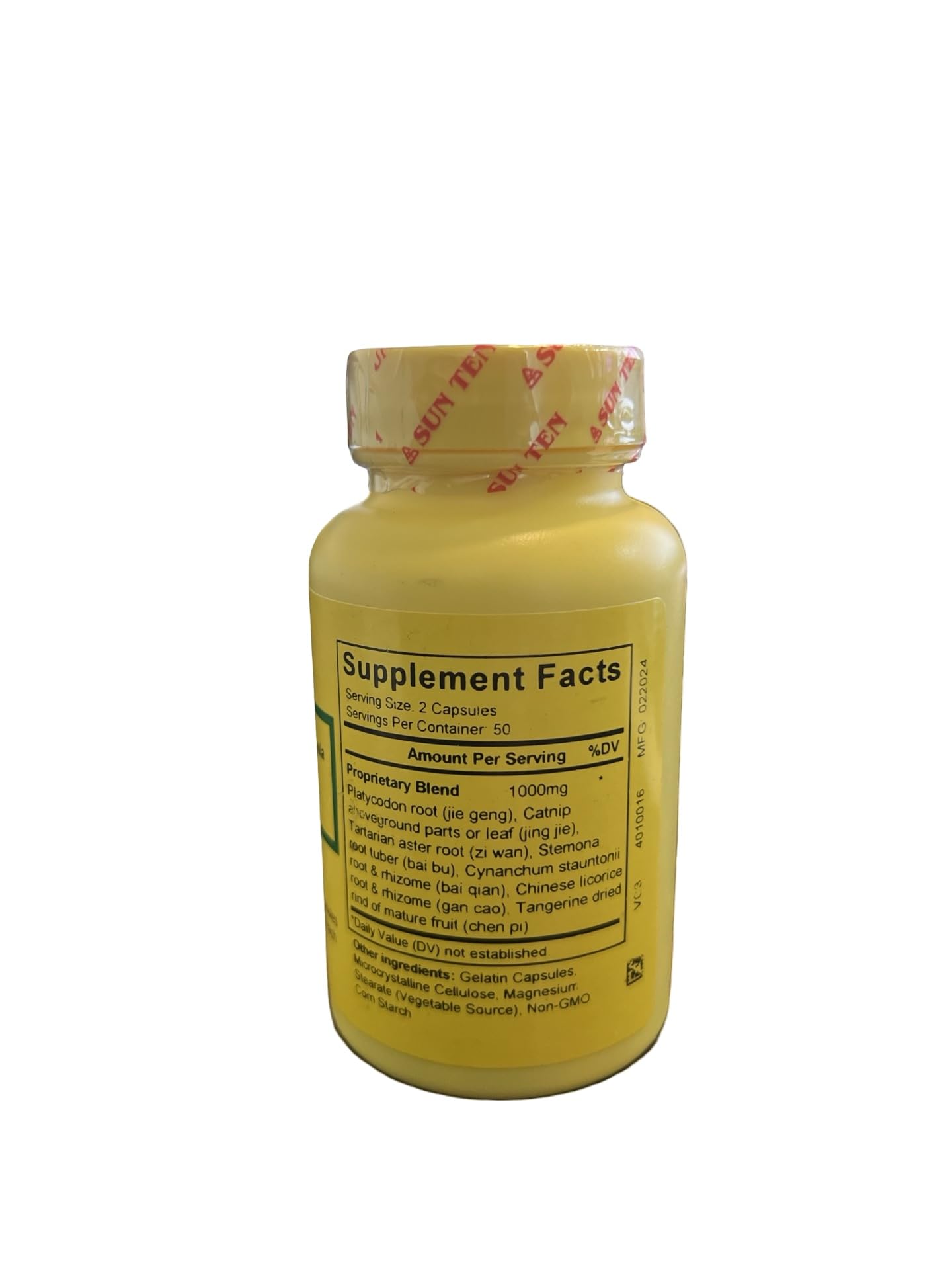 Foto 2 | Cápsulas Sun Ten Platycodon Y Schizonepeta Formula Zhi Sou San - Venta Internacional.