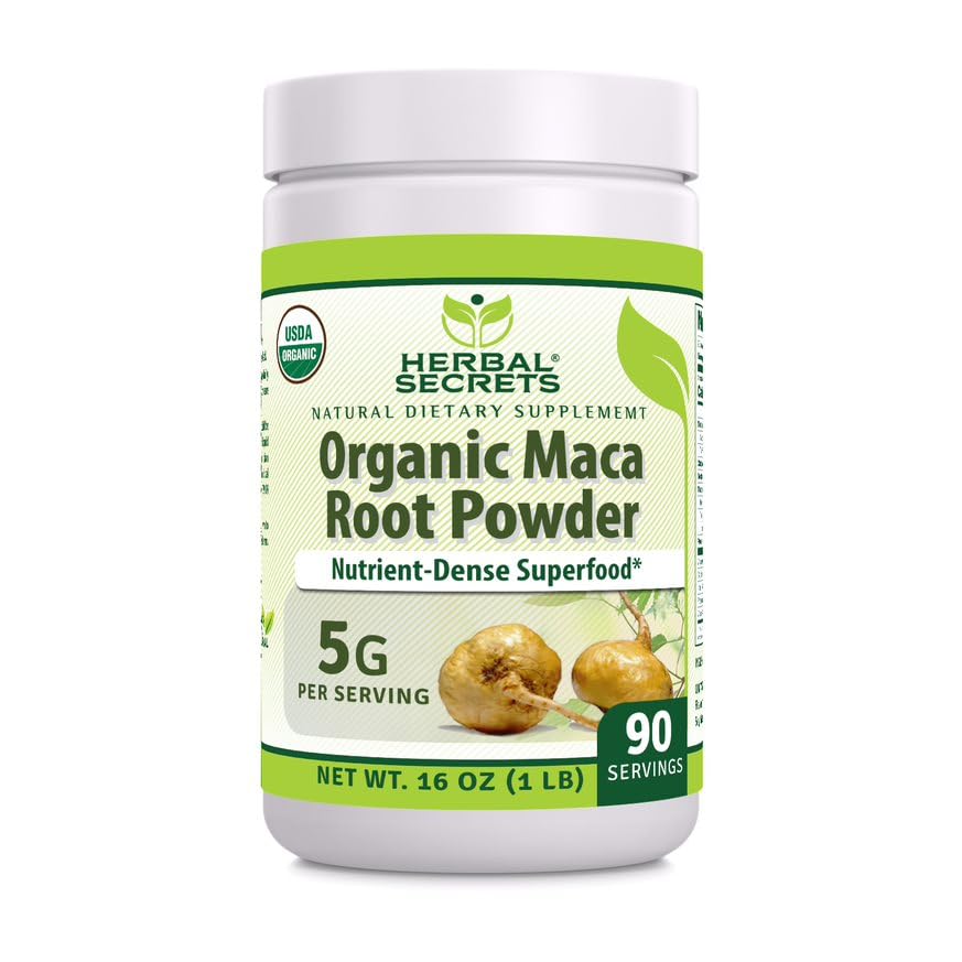 Suplemento Herbal Secrets De Raíz De Maca En Polvo, 473 Ml, Usda Organic - Venta Internacional.