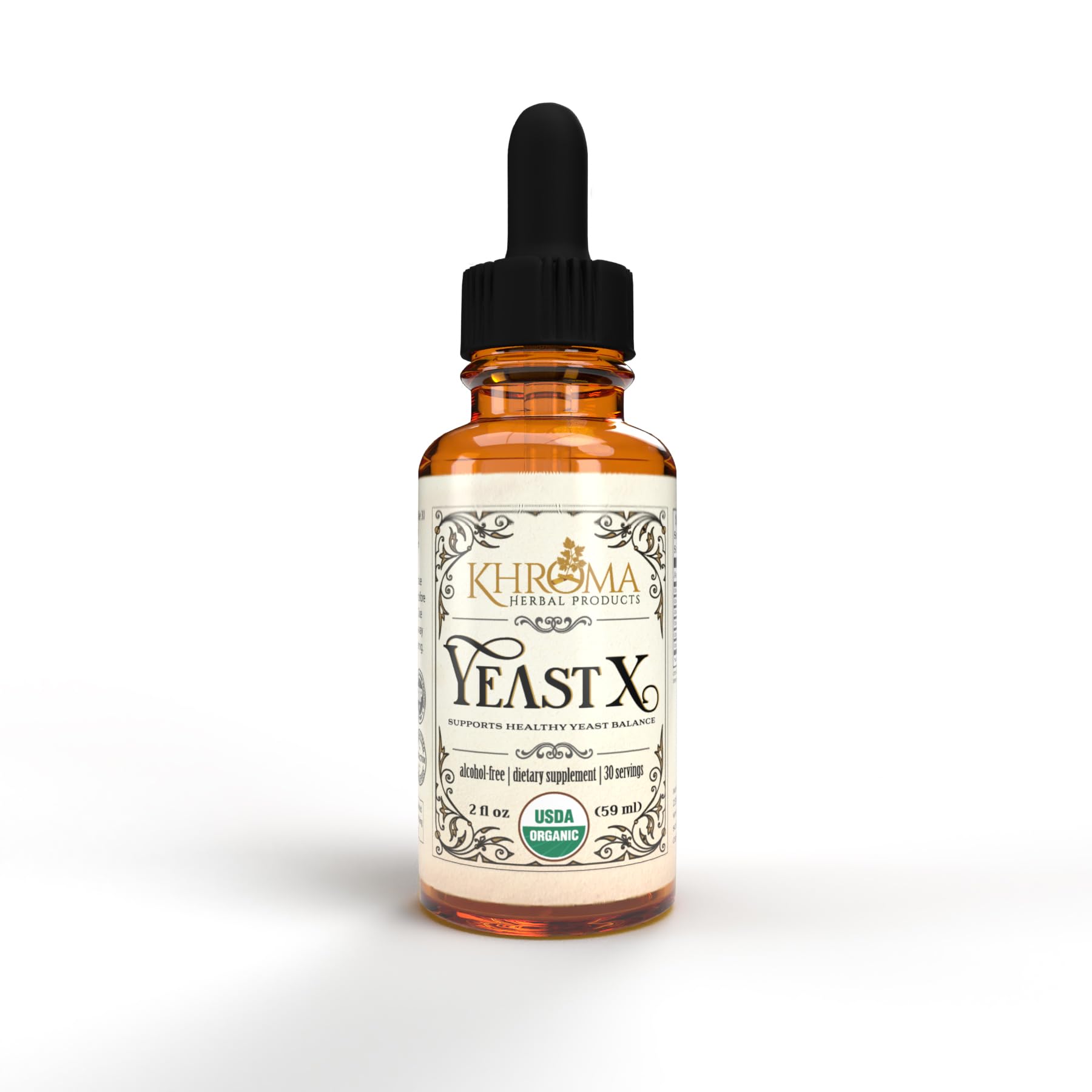 Foto 2 pulgar | Suplemento Khroma Herbal Products Yeast X 60 Ml Organic - Venta Internacional.