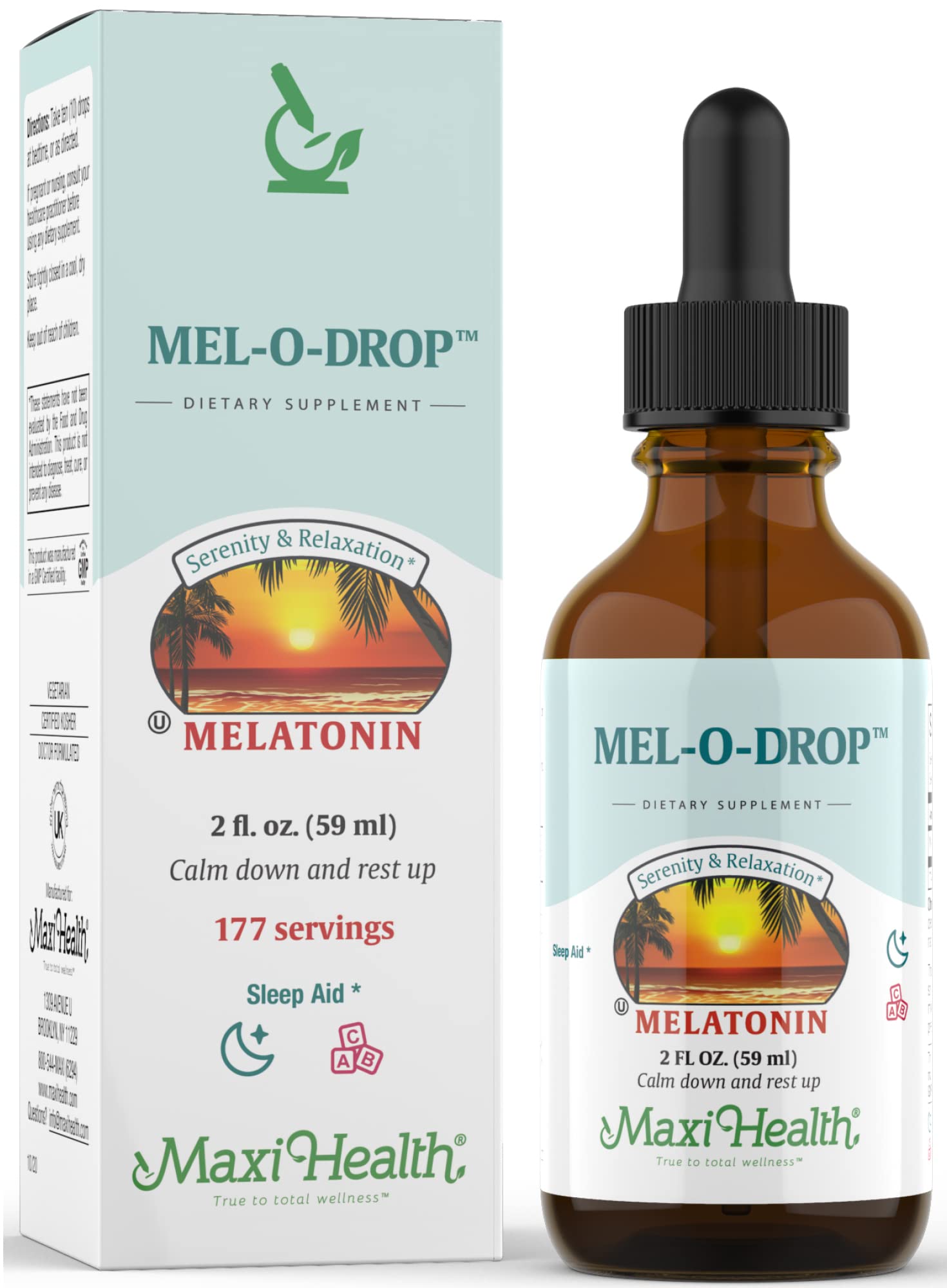 Foto 3 pulgar | Suplemento Para Dormir Maxi Health Liquid Melatonina, 60 Ml, Para Niños - Venta Internacional.