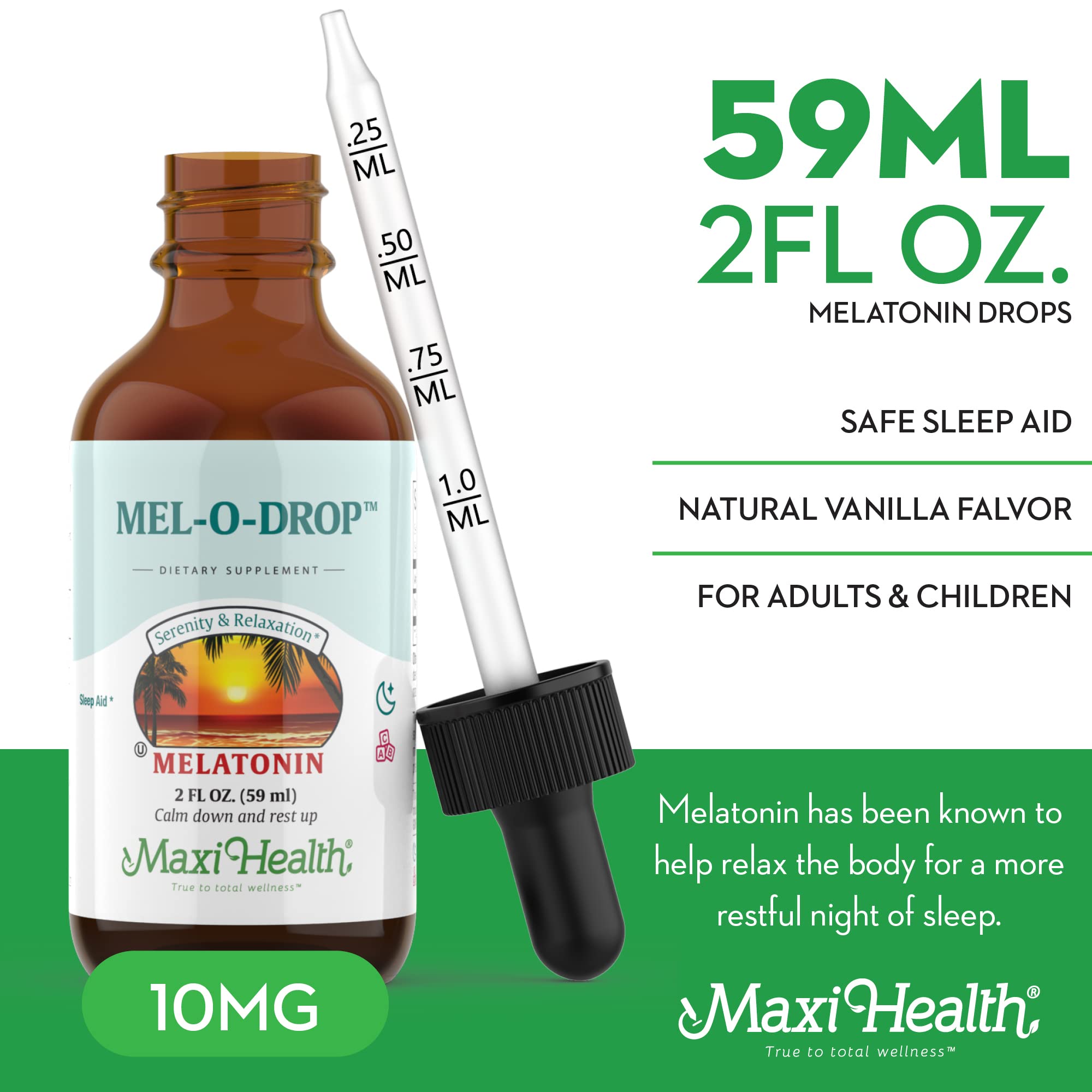 Foto 5 pulgar | Suplemento Para Dormir Maxi Health Liquid Melatonina, 60 Ml, Para Niños - Venta Internacional.