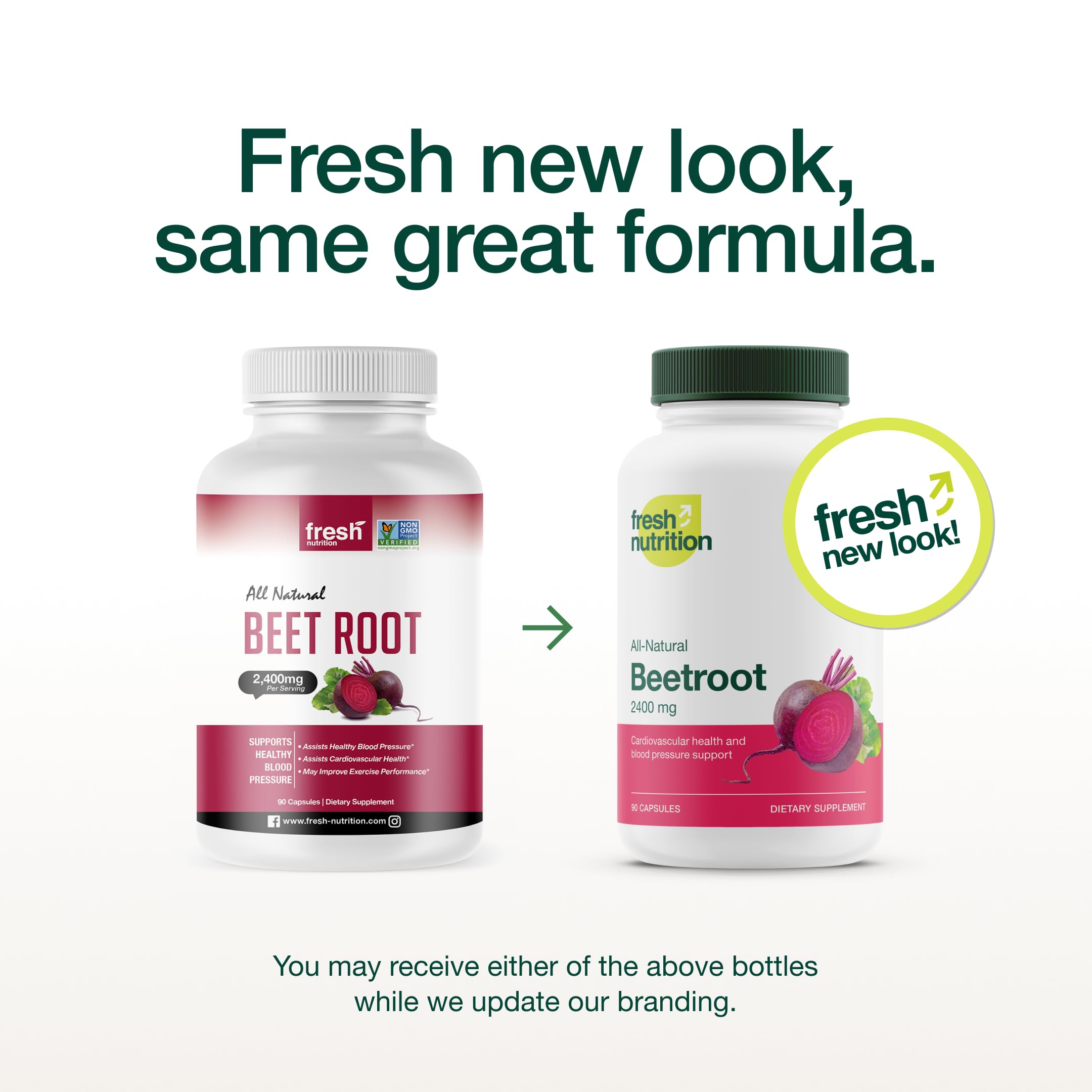 Foto 2 | Suplemento Fresh Nutrition De Raíz De Remolacha Orgánica 2400 Mg 90 Cápsulas - Venta Internacional.