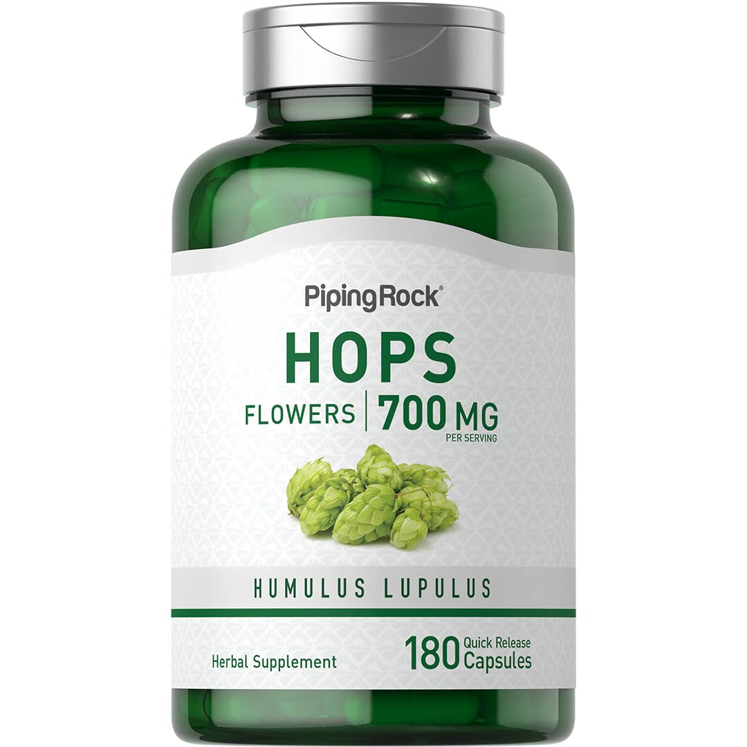Foto 1 | Suplemento De Extracto De Lúpulo Piping Rock 700 Mg 180 Cápsulas - Venta Internacional.
